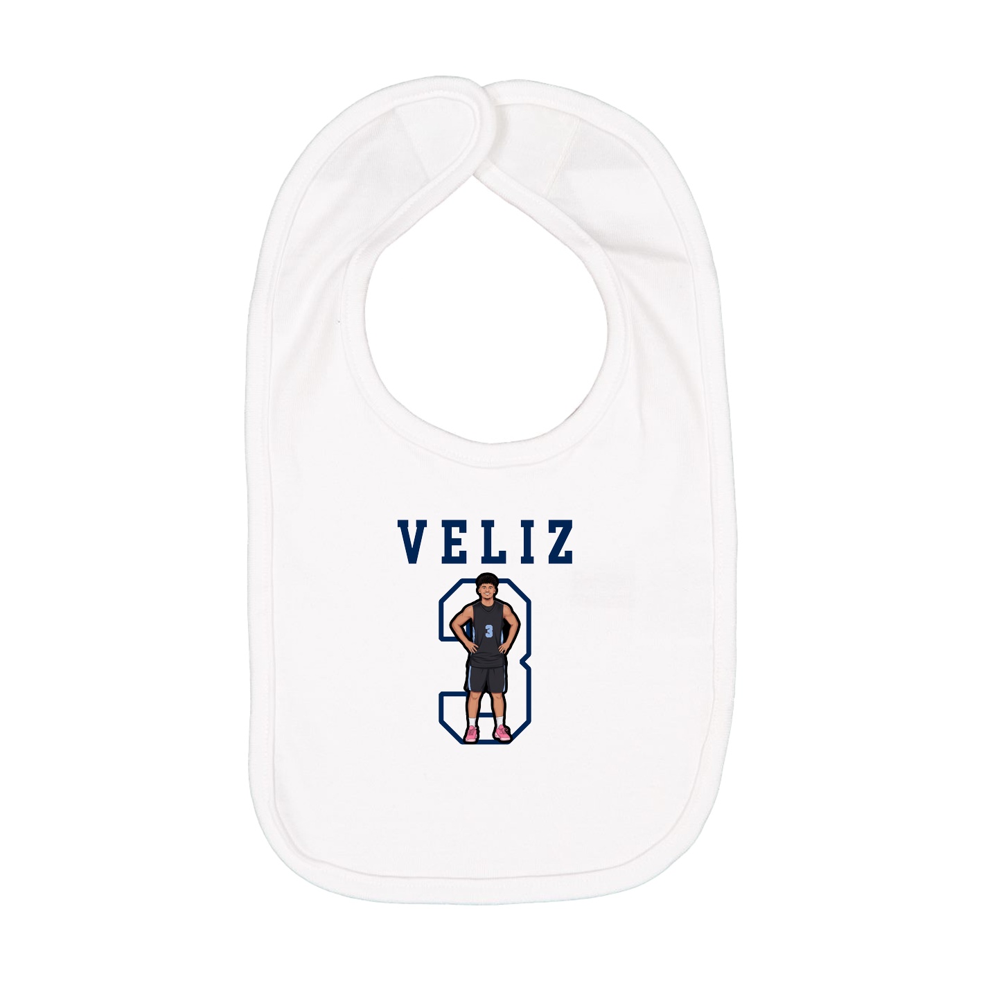 Infant Bib — Shirsey in White