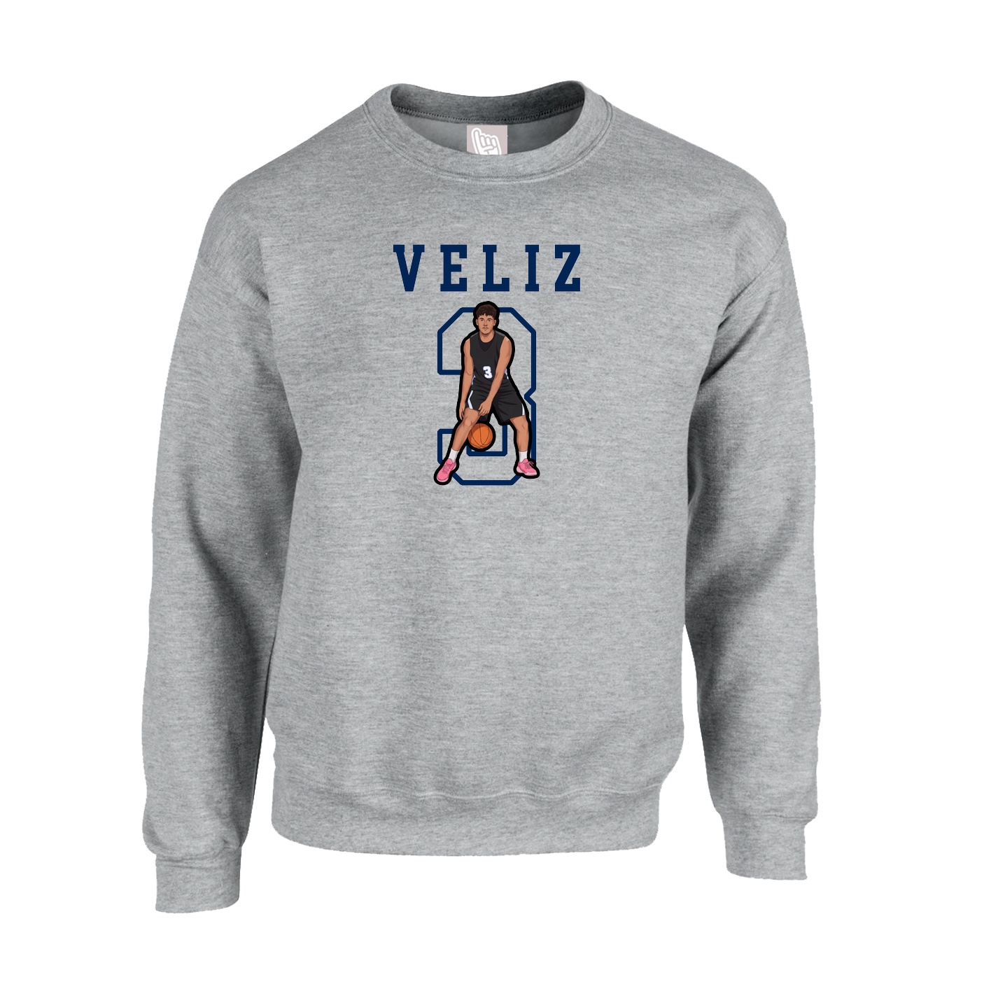 Fleece Crew — Shirsey in Grey