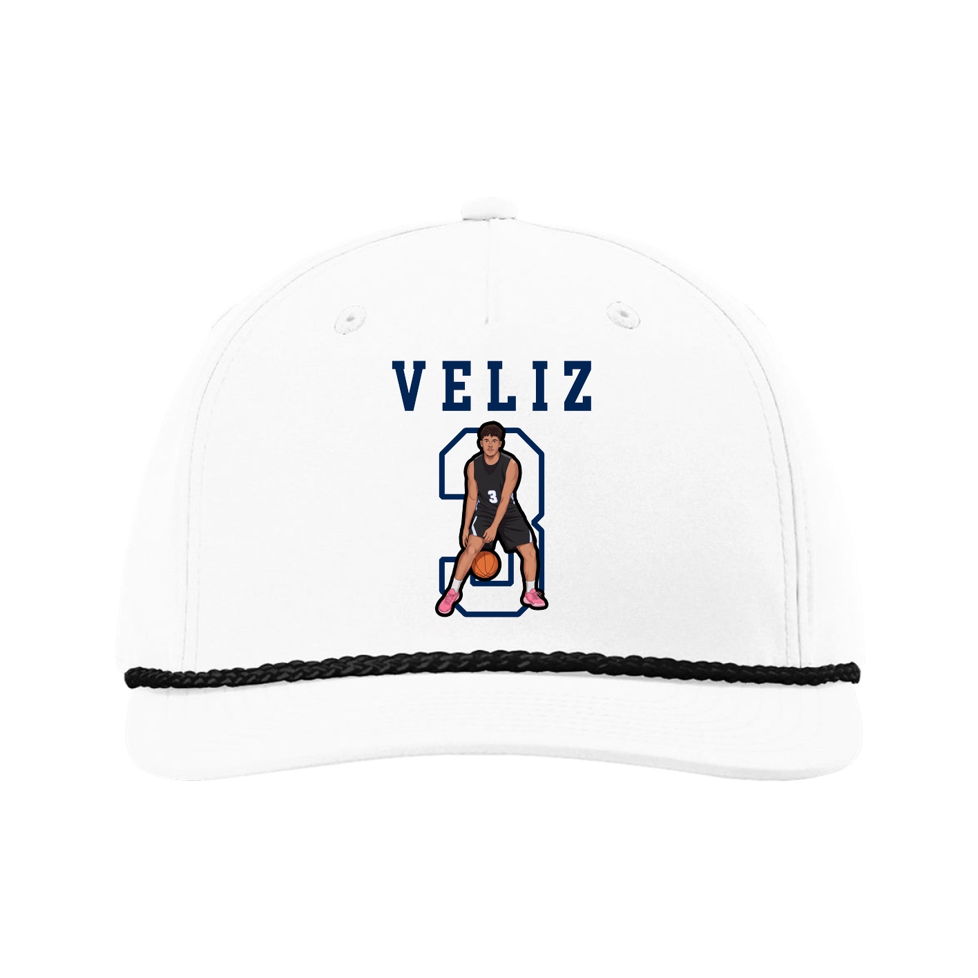 Five-Panel Classic Rope Cap — Shirsey in White