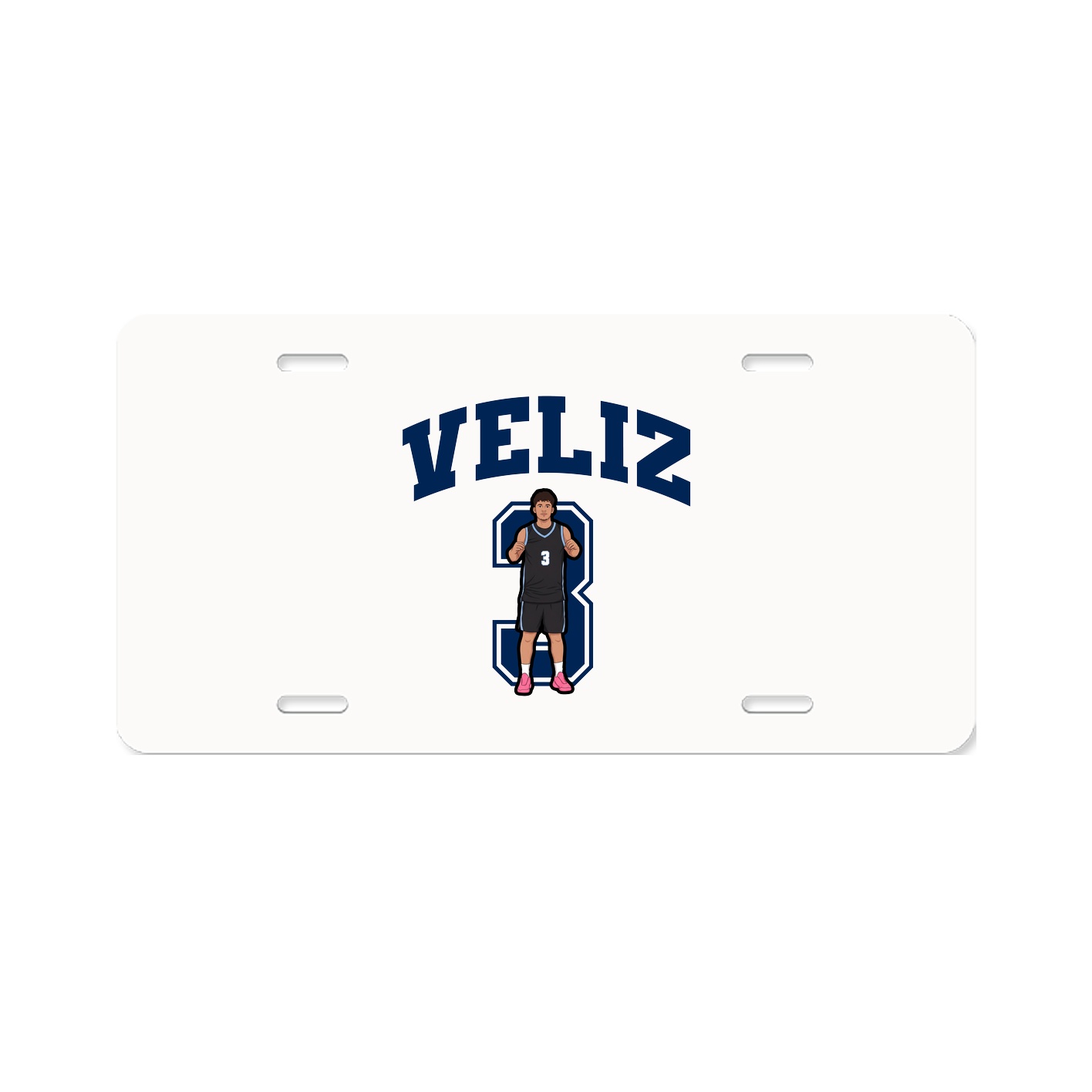 License Plate — Number in Classic
