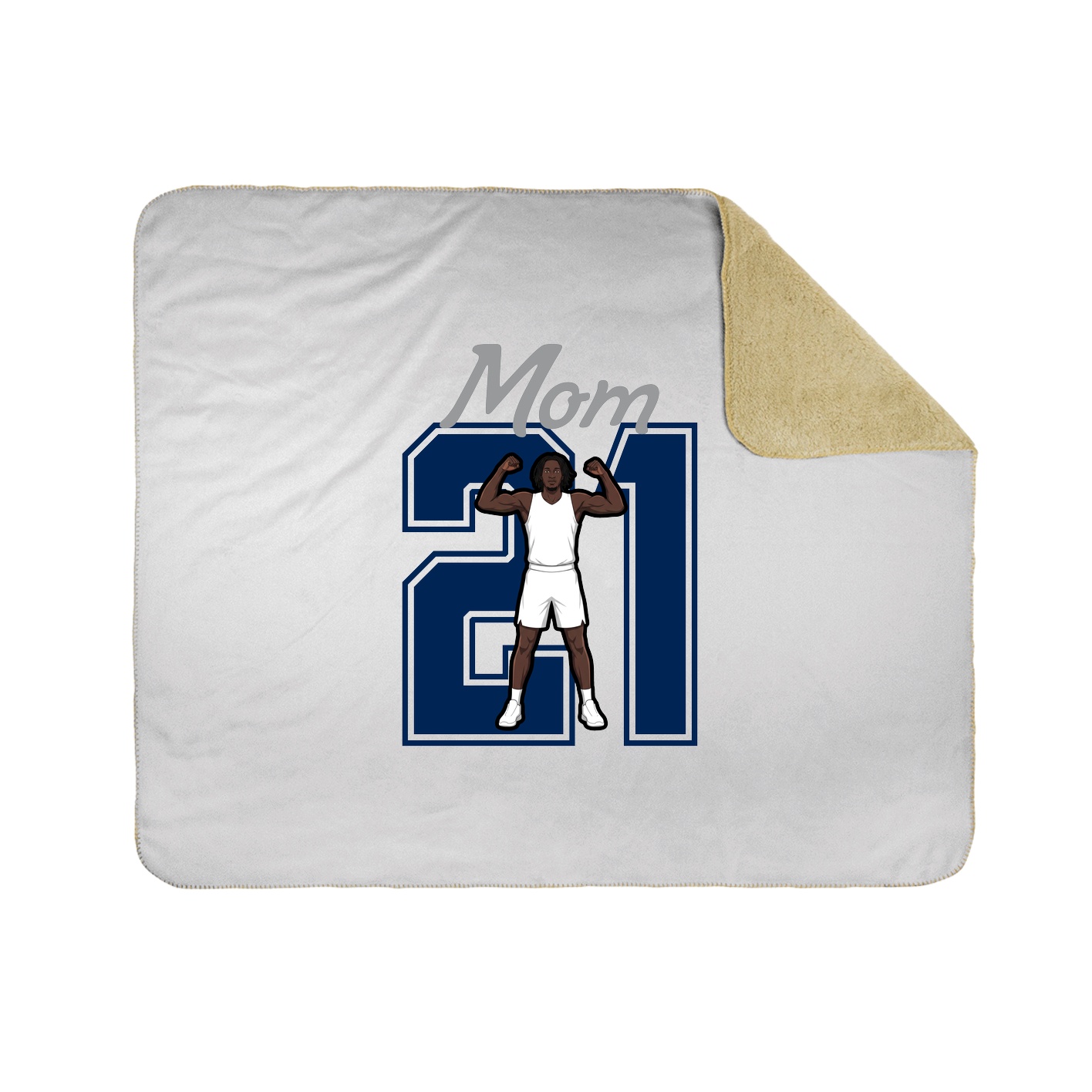 Throw Blanket — Mothers Day Shirsey in White