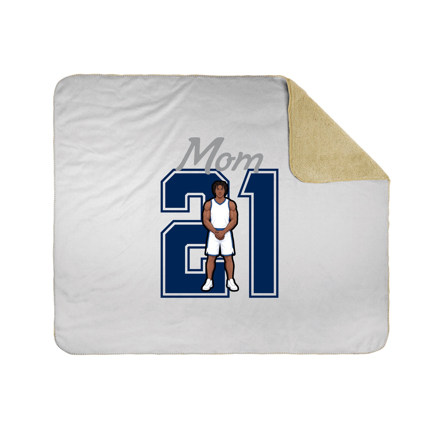 Throw Blanket — Mothers Day Shirsey in White