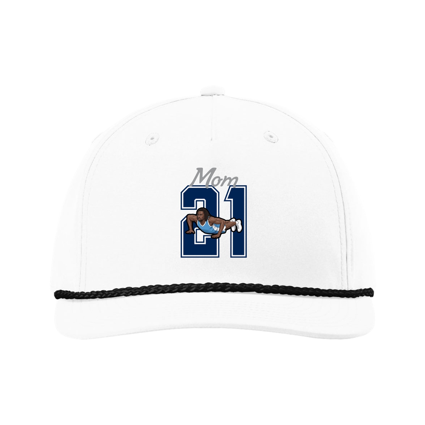 Five-Panel Classic Rope Cap — Mothers Day Shirsey in White
