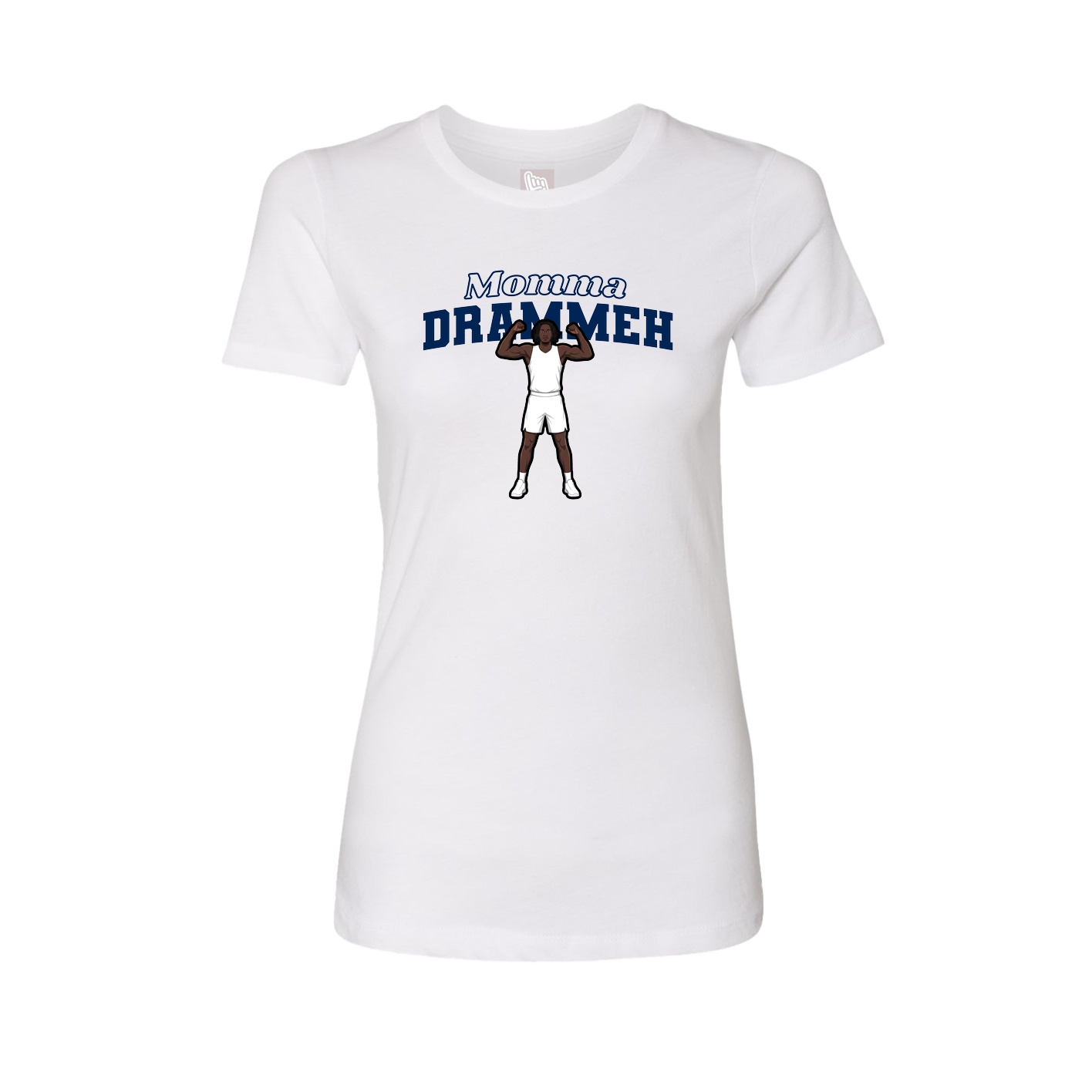 Womens Tee — Mothers Day Block in White