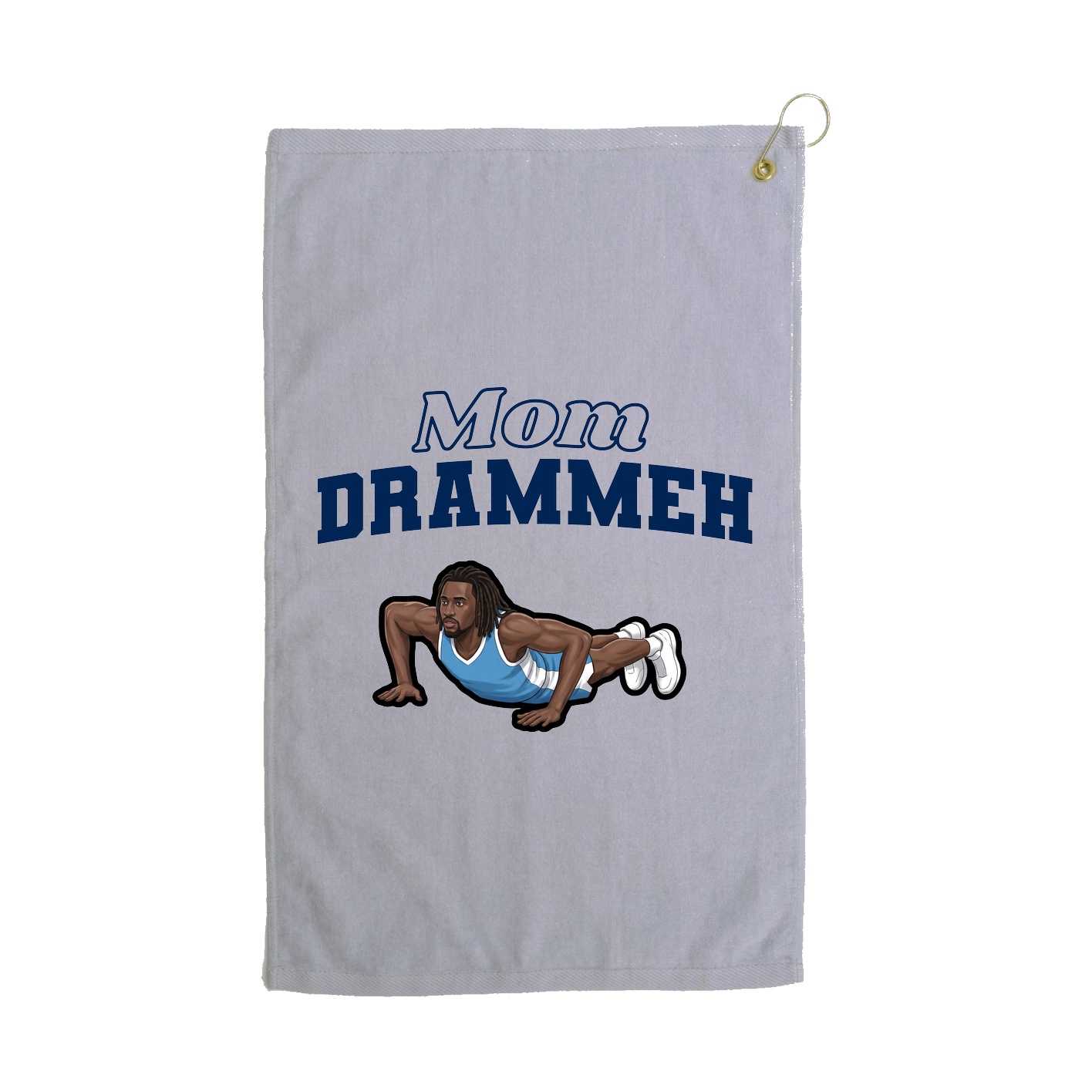 Golf Towel — Mothers Day Block in Grey