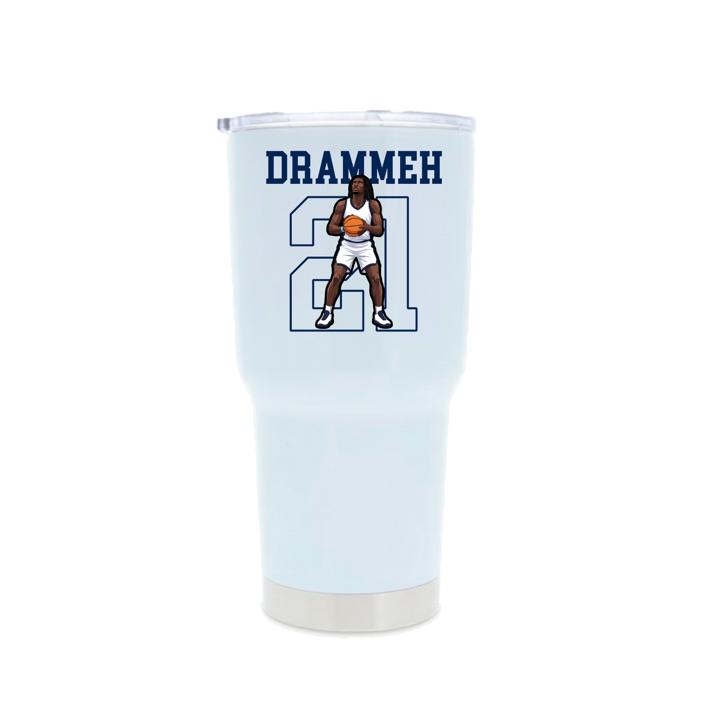 30oz Stainless Steel Tumbler — Shirsey in White