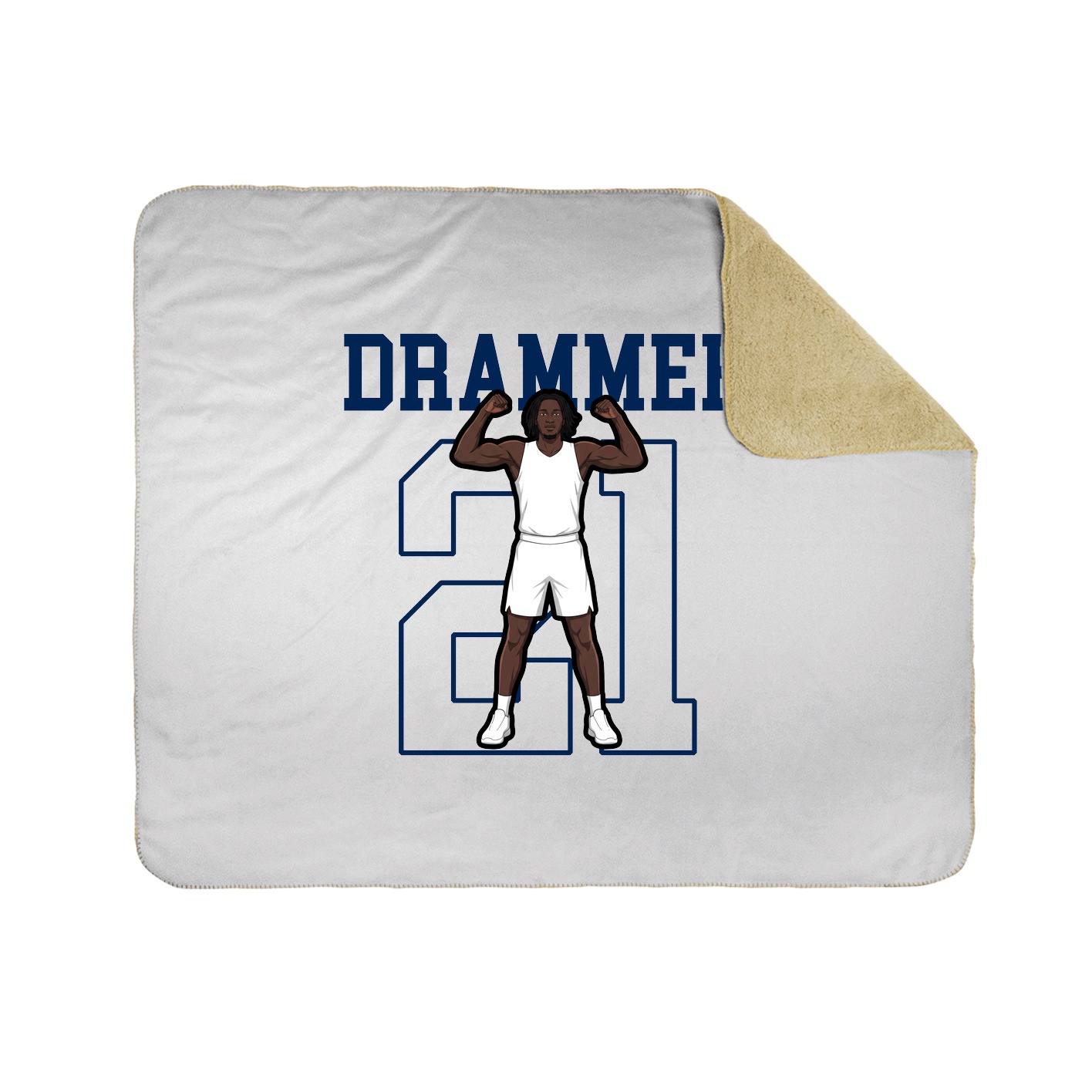 Throw Blanket — Shirsey in White