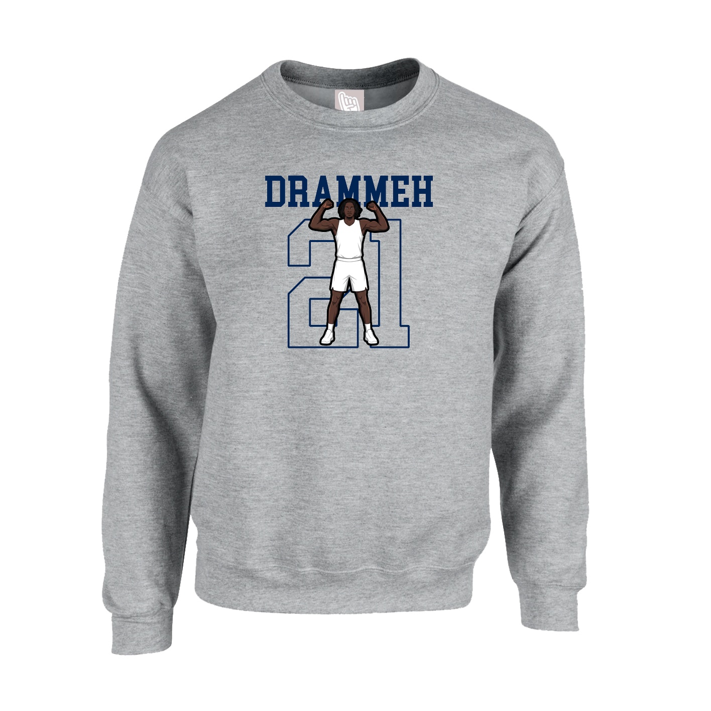 Fleece Crew — Shirsey in Grey