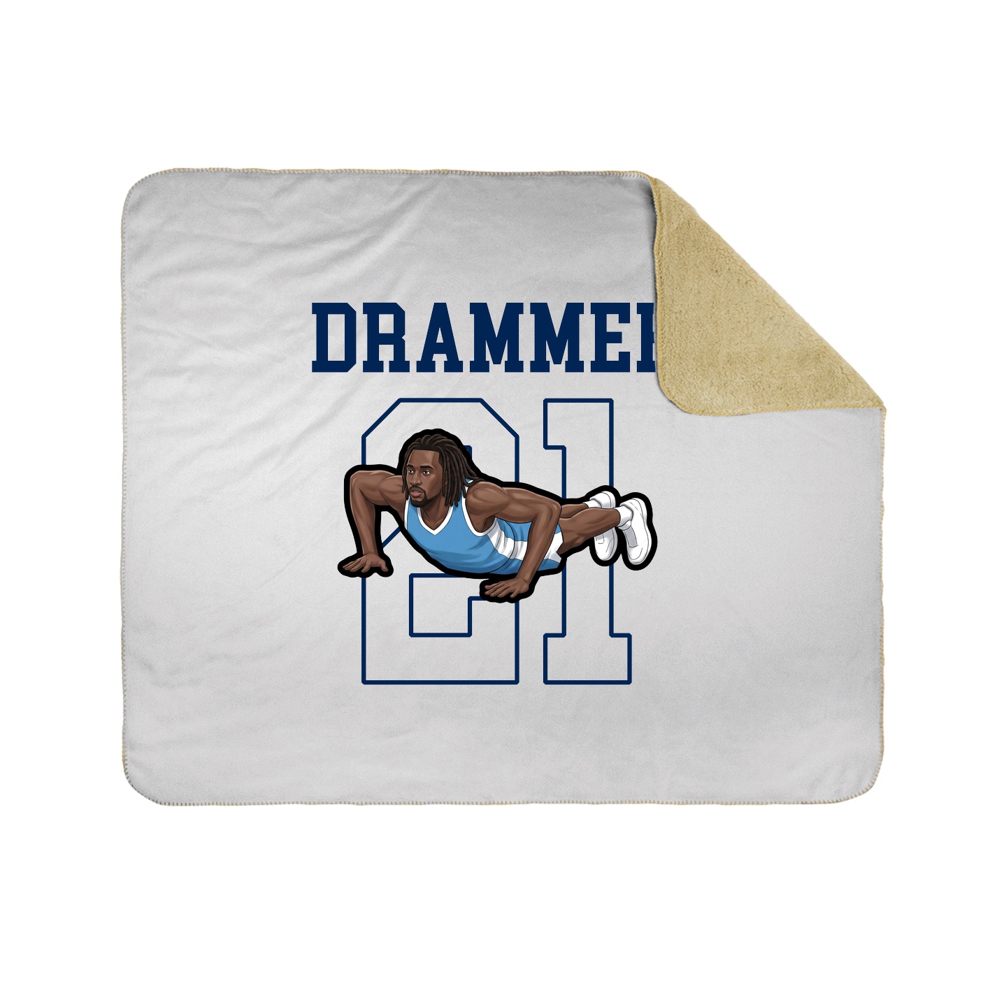 50x60 Sherpa Lined Throw Blanket