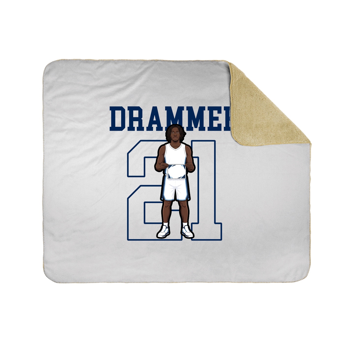 Throw Blanket — Shirsey in White