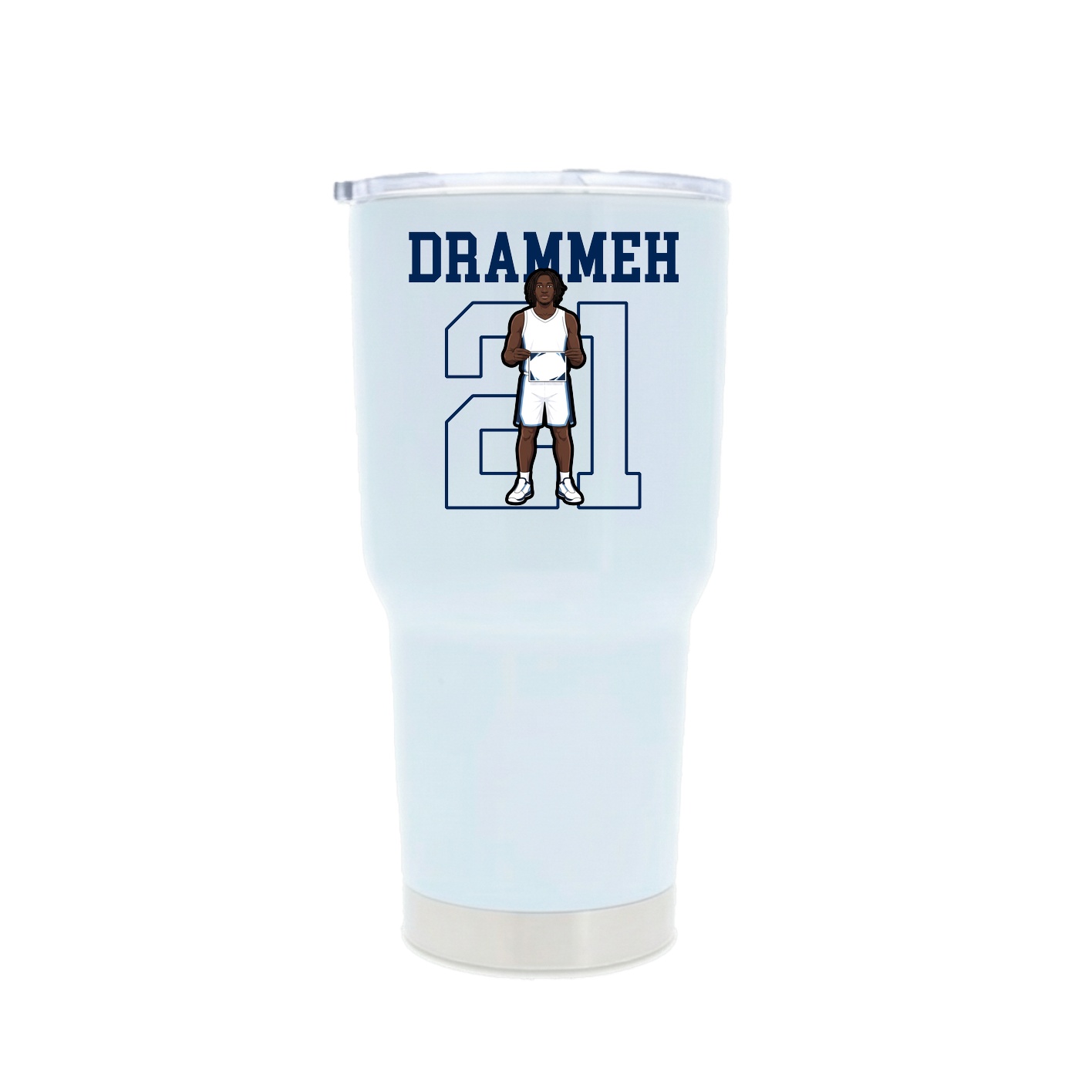 30oz Stainless Steel Tumbler — Shirsey in White