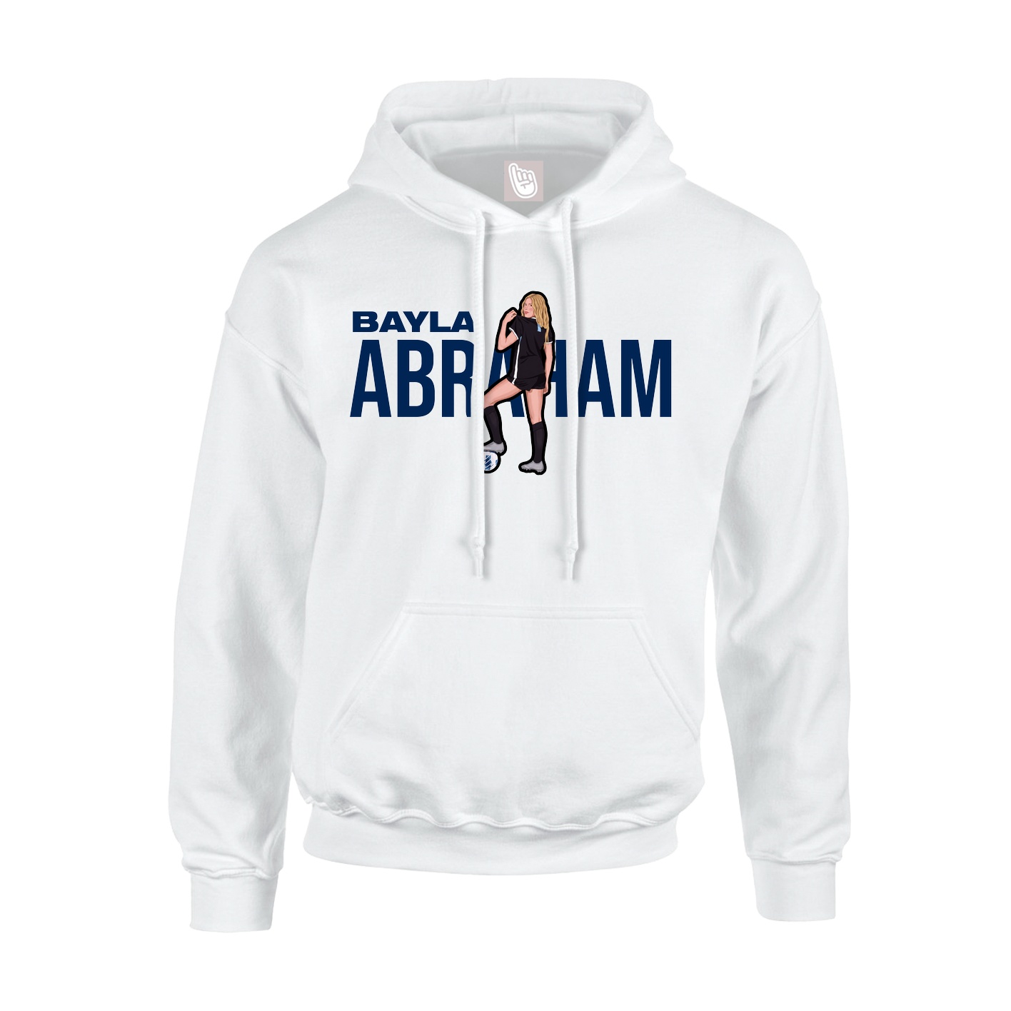 Youth Hoodie — Player Name in White