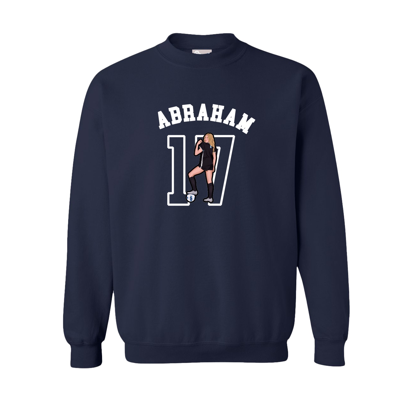 Fleece Crew — Shirsey Arch in Navy