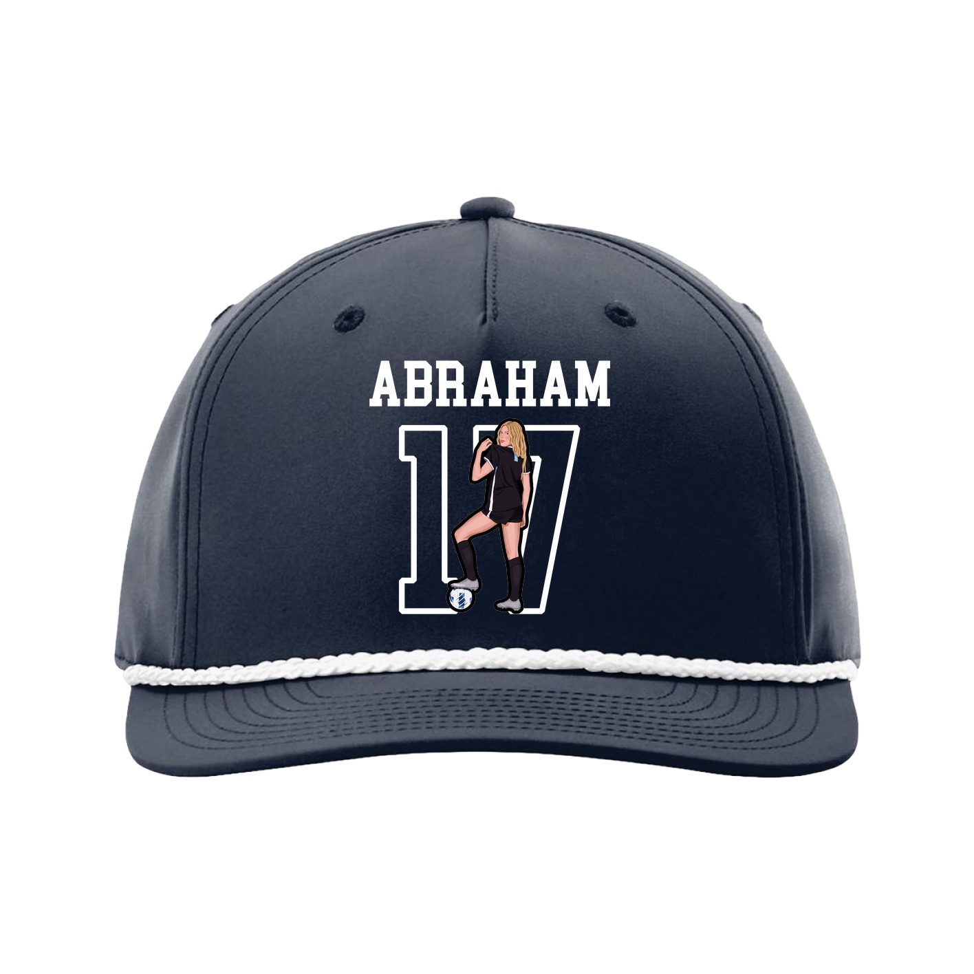 Five-Panel Classic Rope Cap — Shirsey in Navy