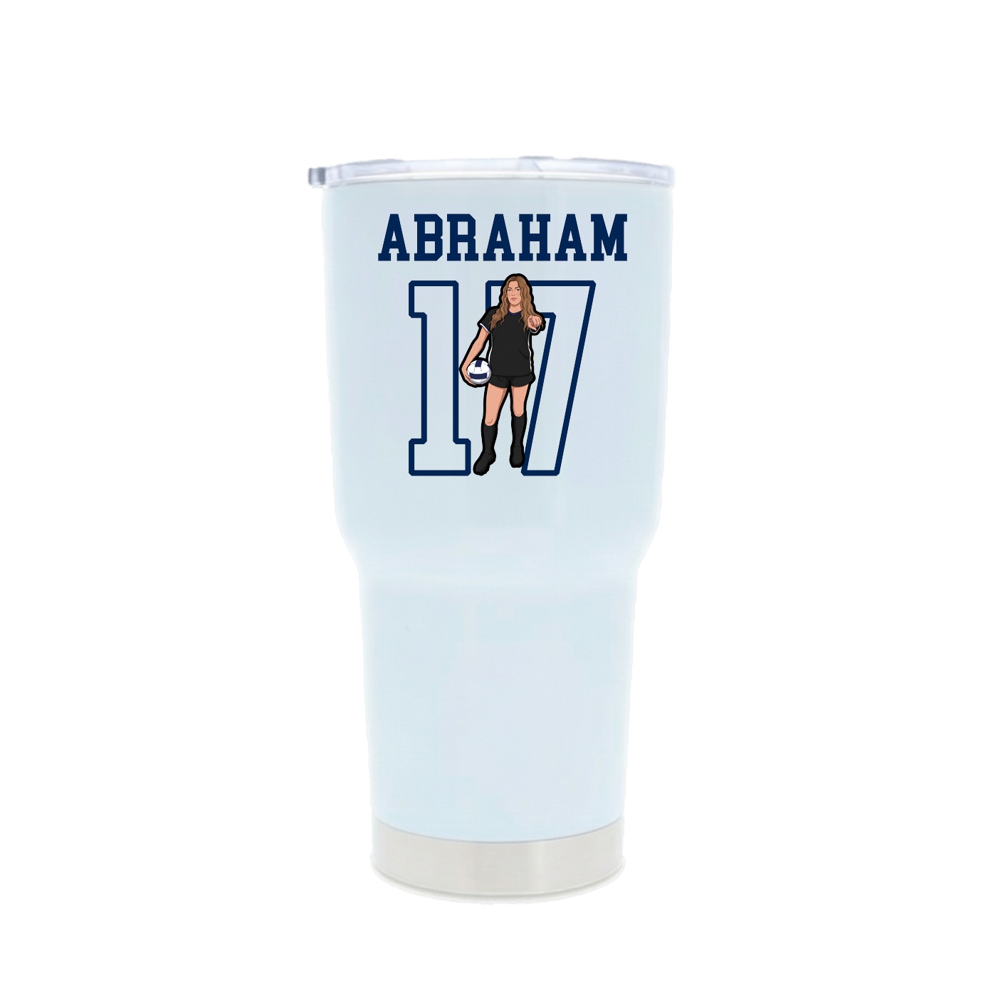 30oz Stainless Steel Tumbler — Shirsey in White