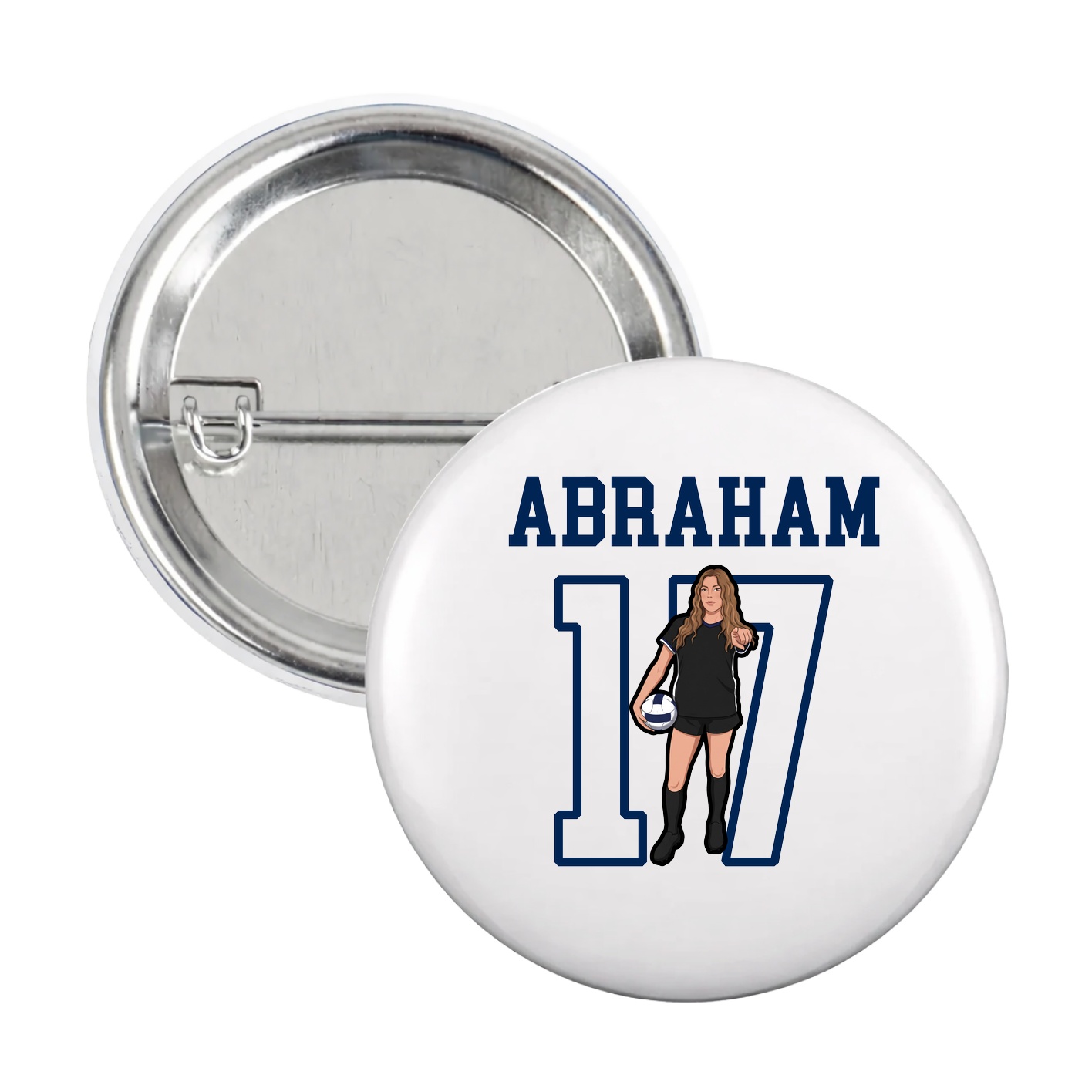 Game Day Button — Shirsey in White