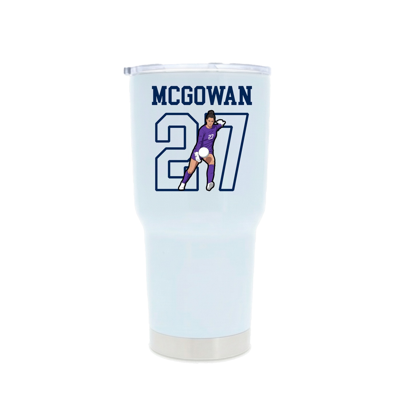 30oz Stainless Steel Tumbler — Shirsey in White