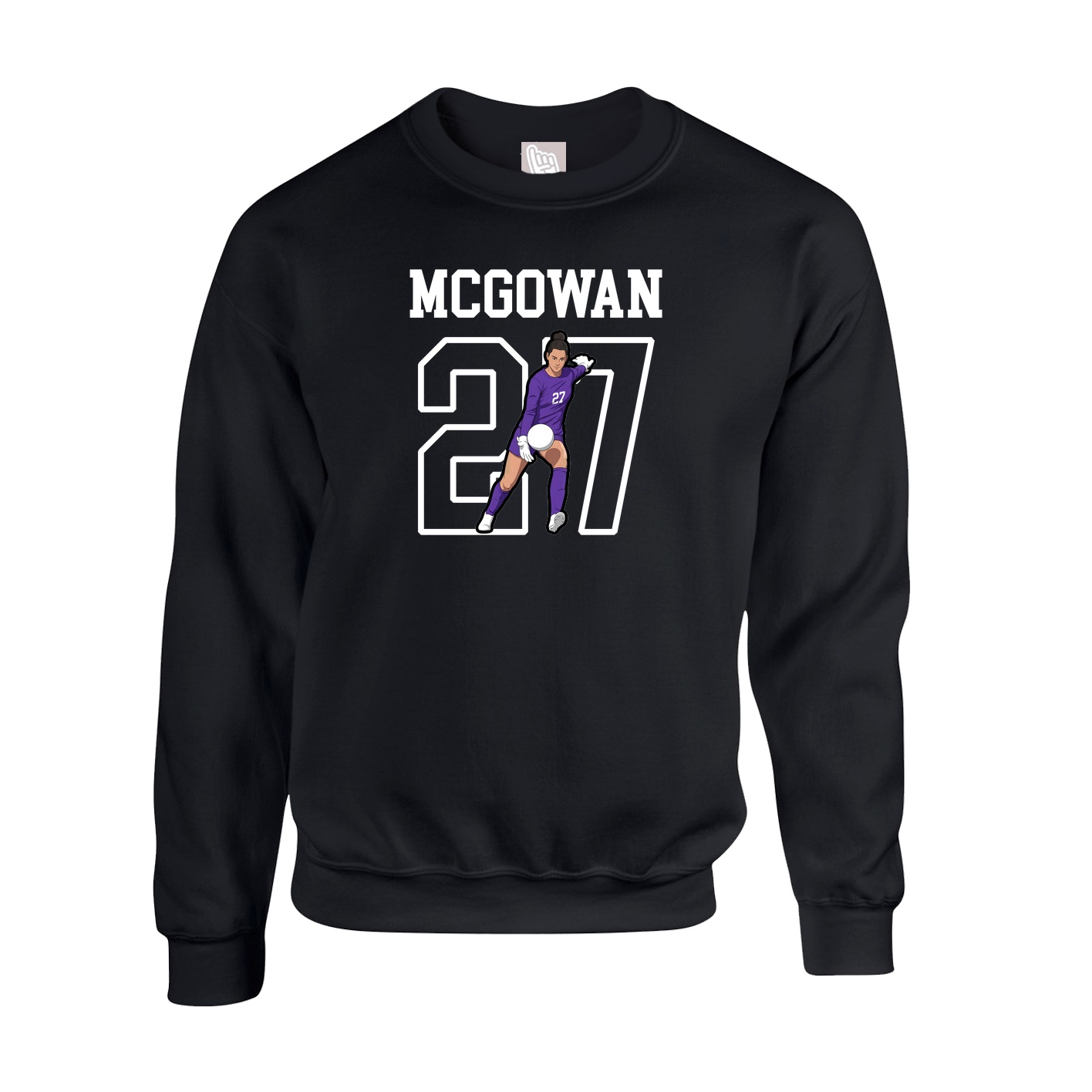 Fleece Crew — Shirsey in Black