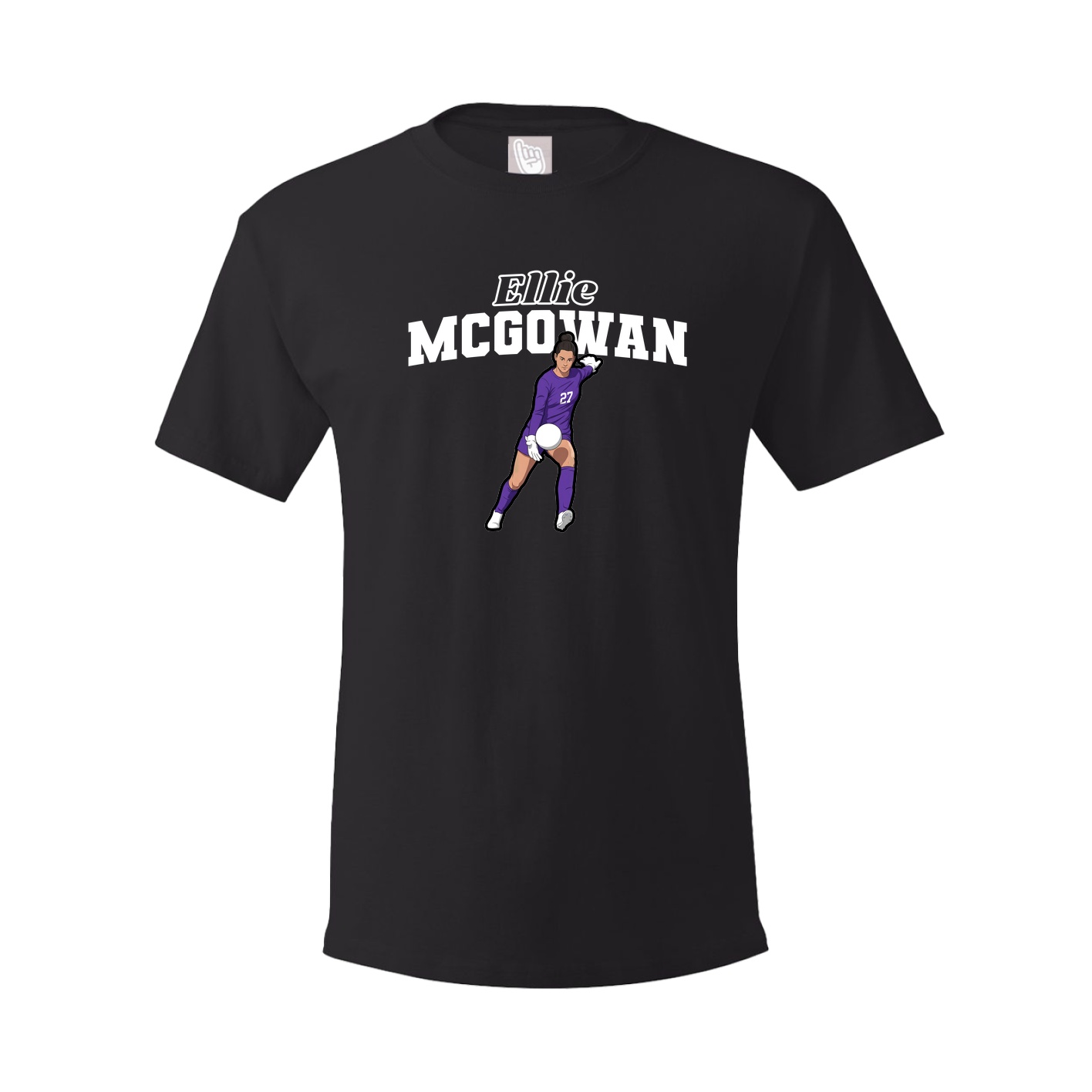 Youth Tee — Name Arch in Black
