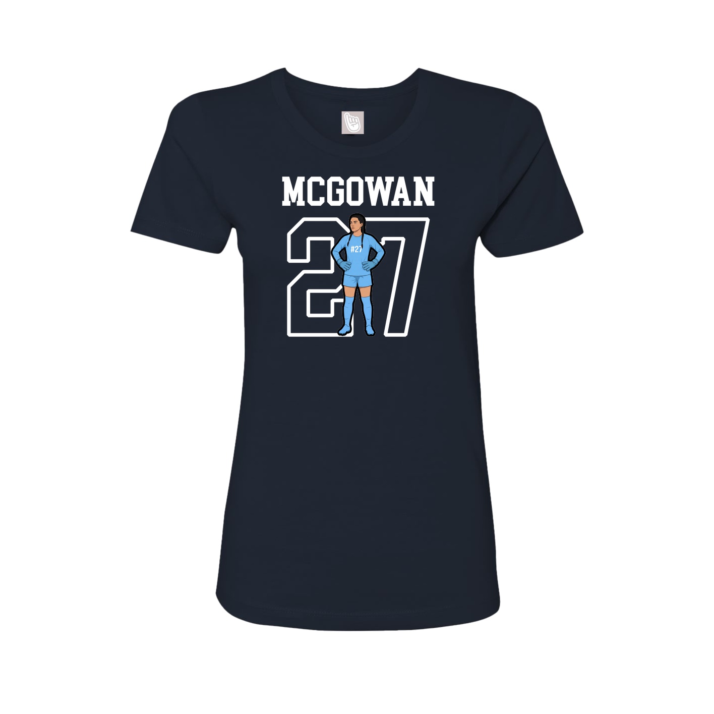 Fitted Women's Tee — Shirsey in Navy