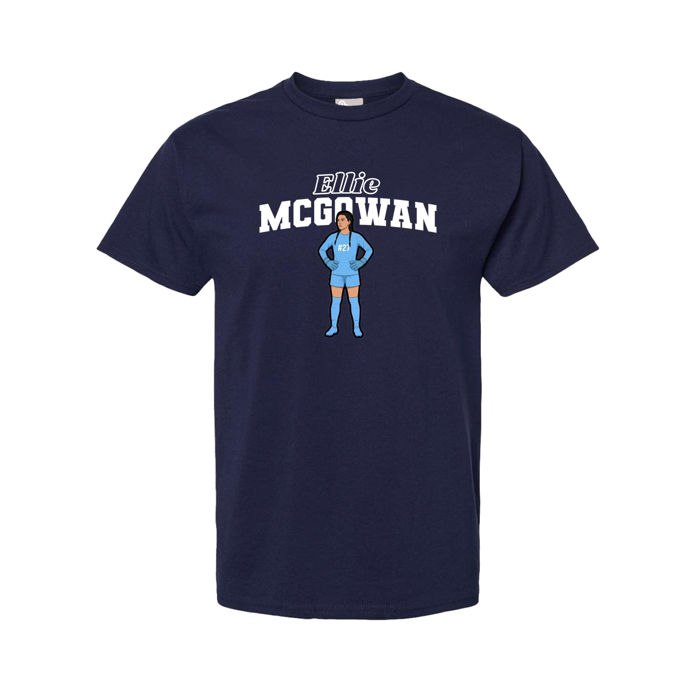 Tee — Name Arch in Navy