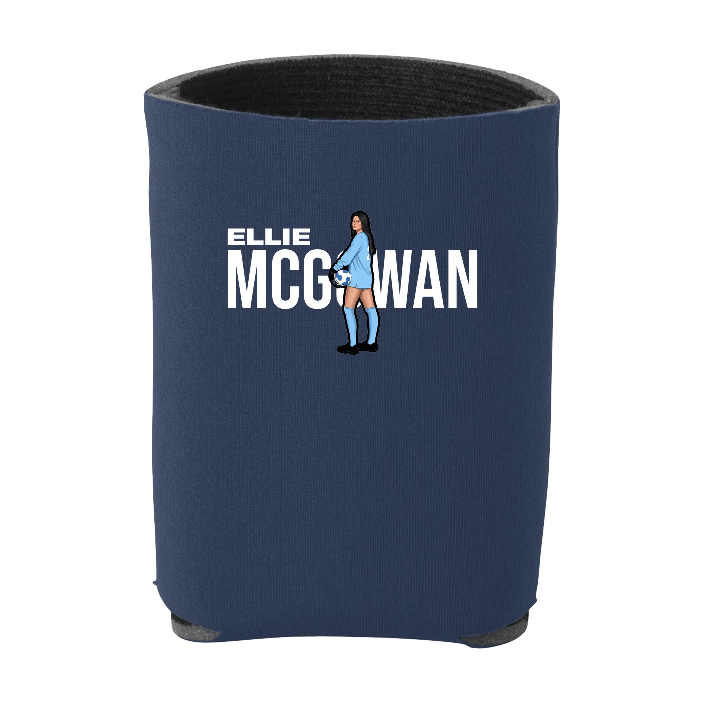 Can Holder — Player Name in Navy