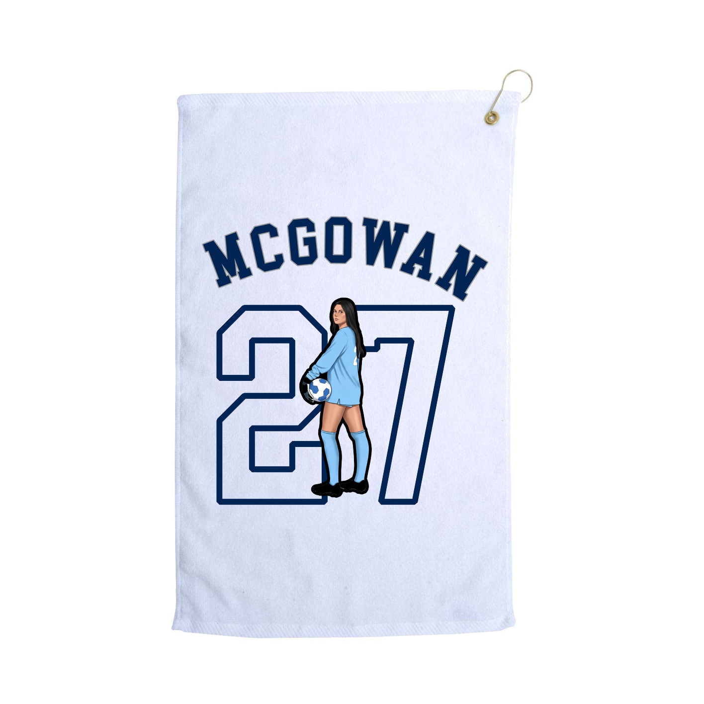Golf Towel — Shirsey Arch in White