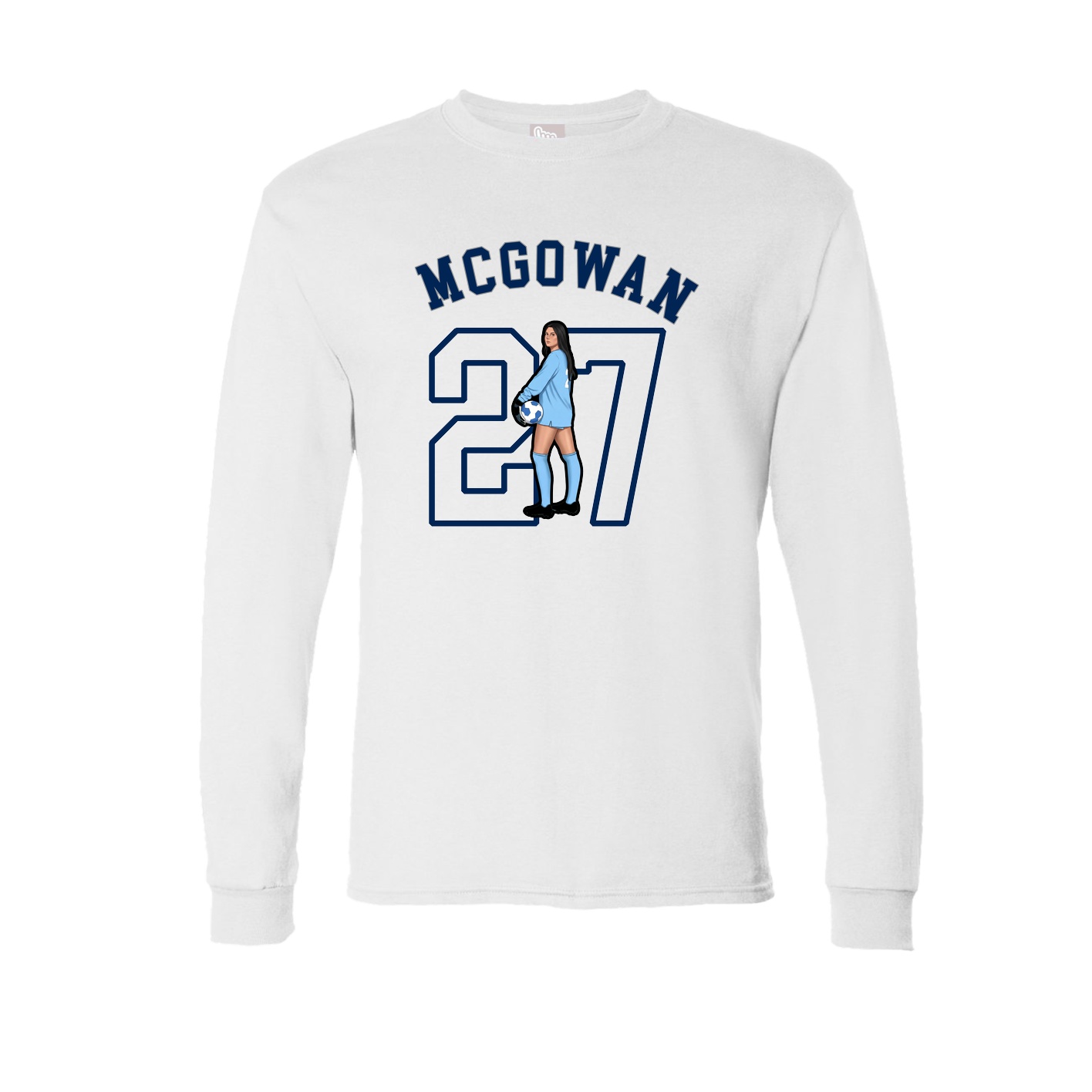 Long Sleeve Tee — Shirsey Arch in White