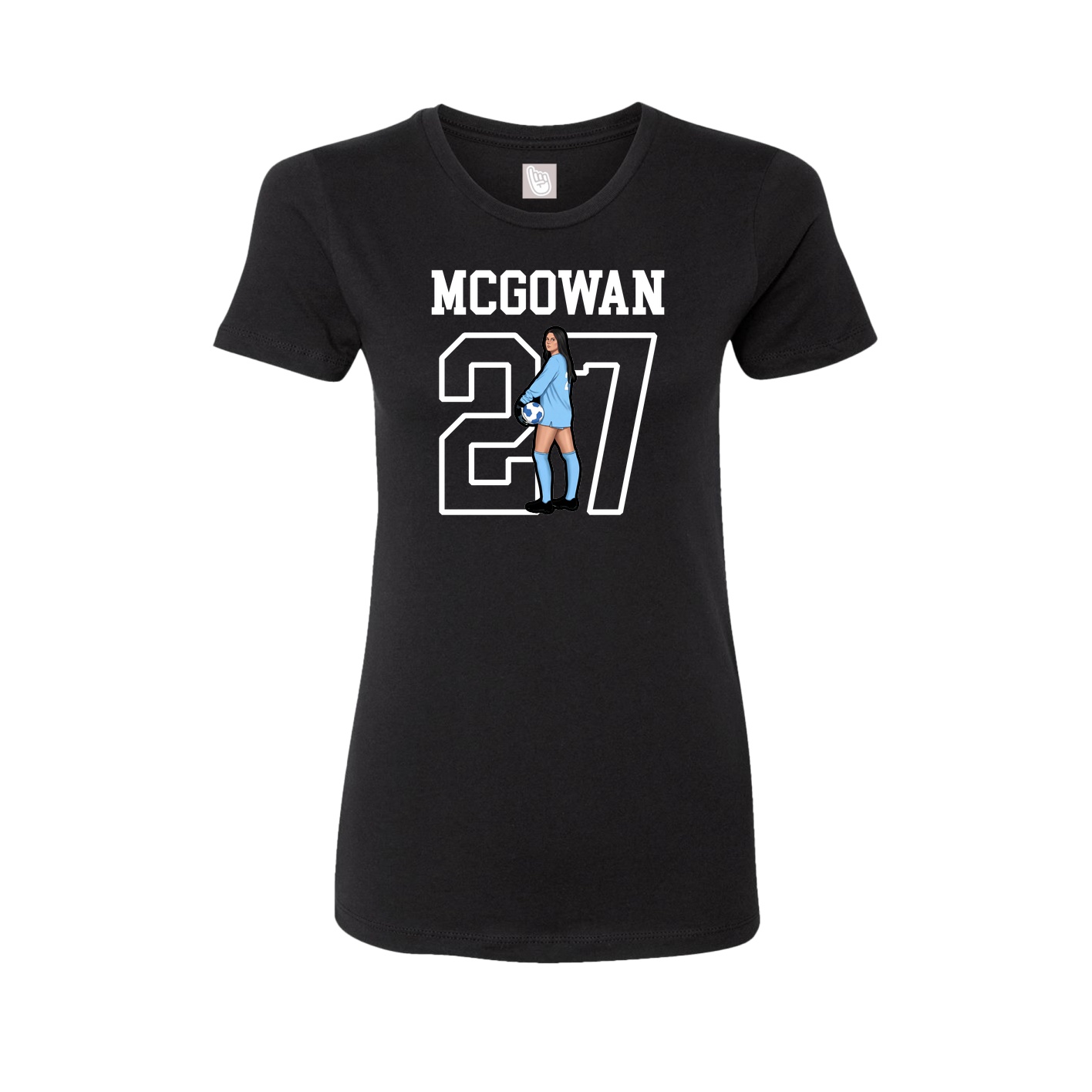 Fitted Women's Tee — Shirsey in Black