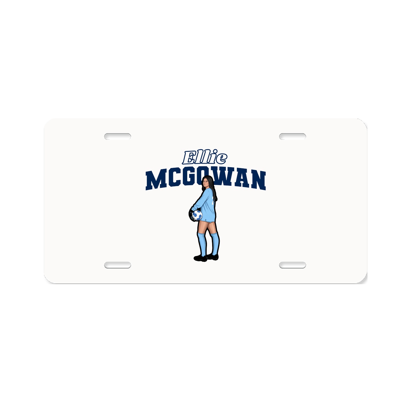 License Plate — Name Arch in Classic