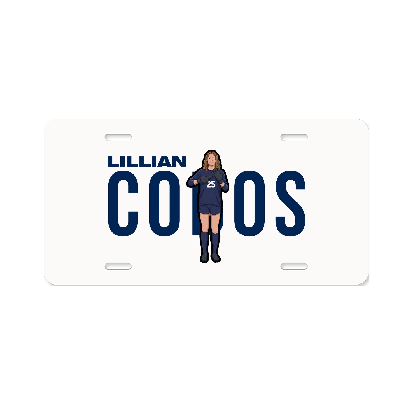 License Plate — Player Name in Classic