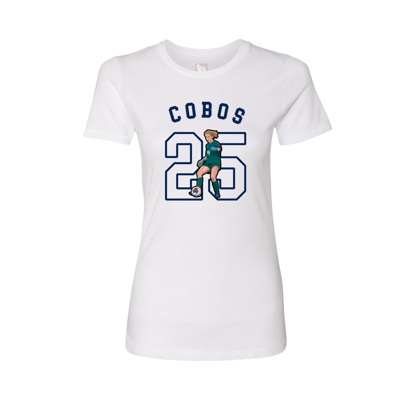 Fitted Women's Tee — Shirsey Arch in White