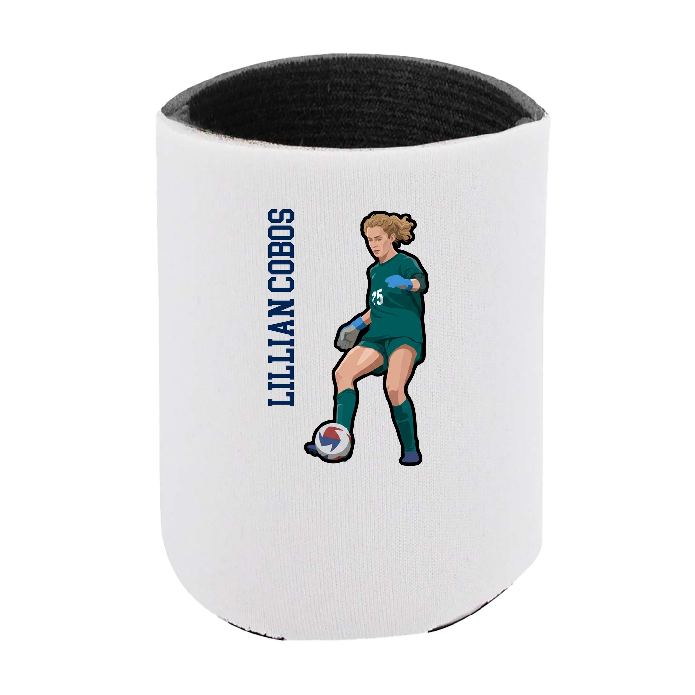 Can Holder — Name Vertical in White