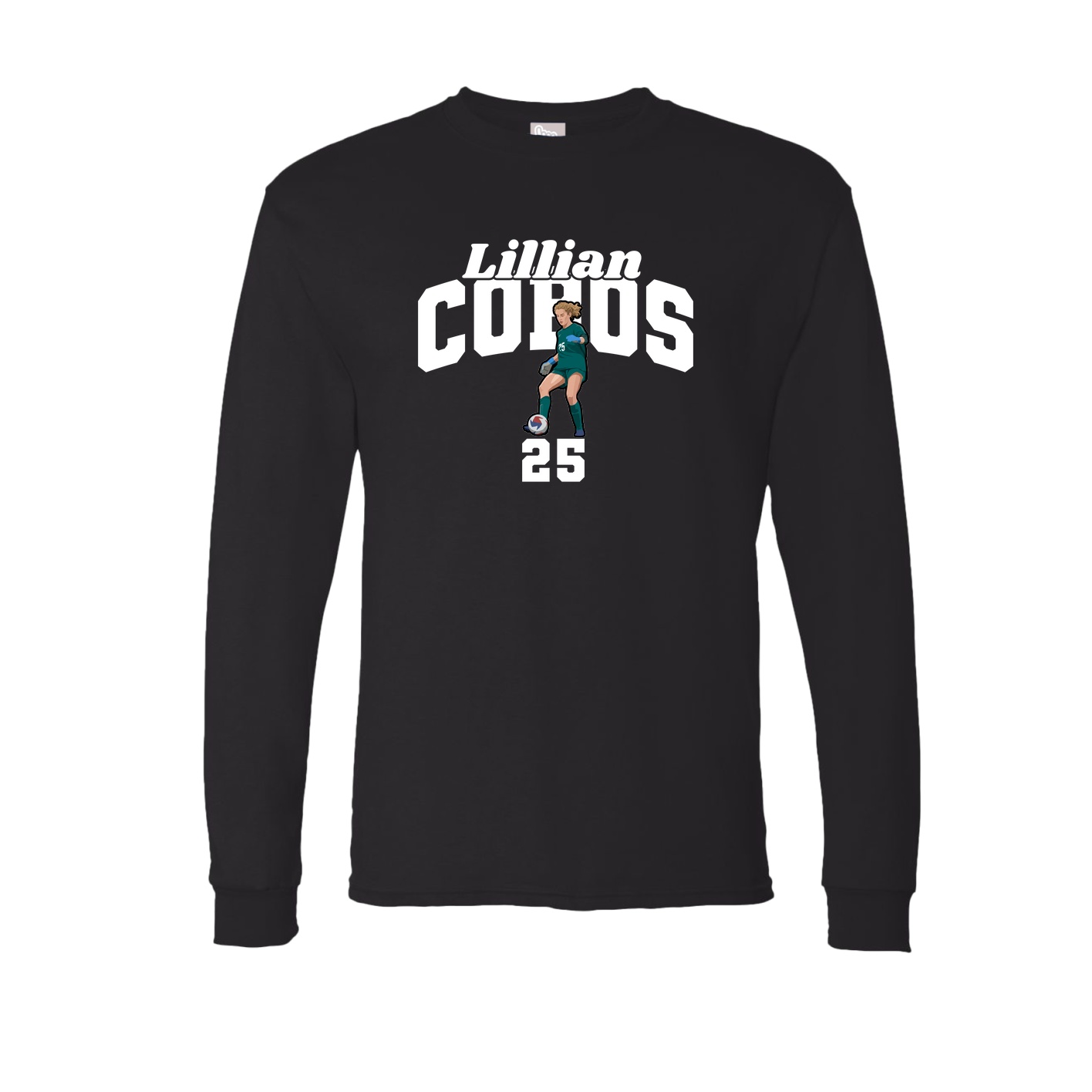 Long Sleeve Tee — Signature Arch in Black