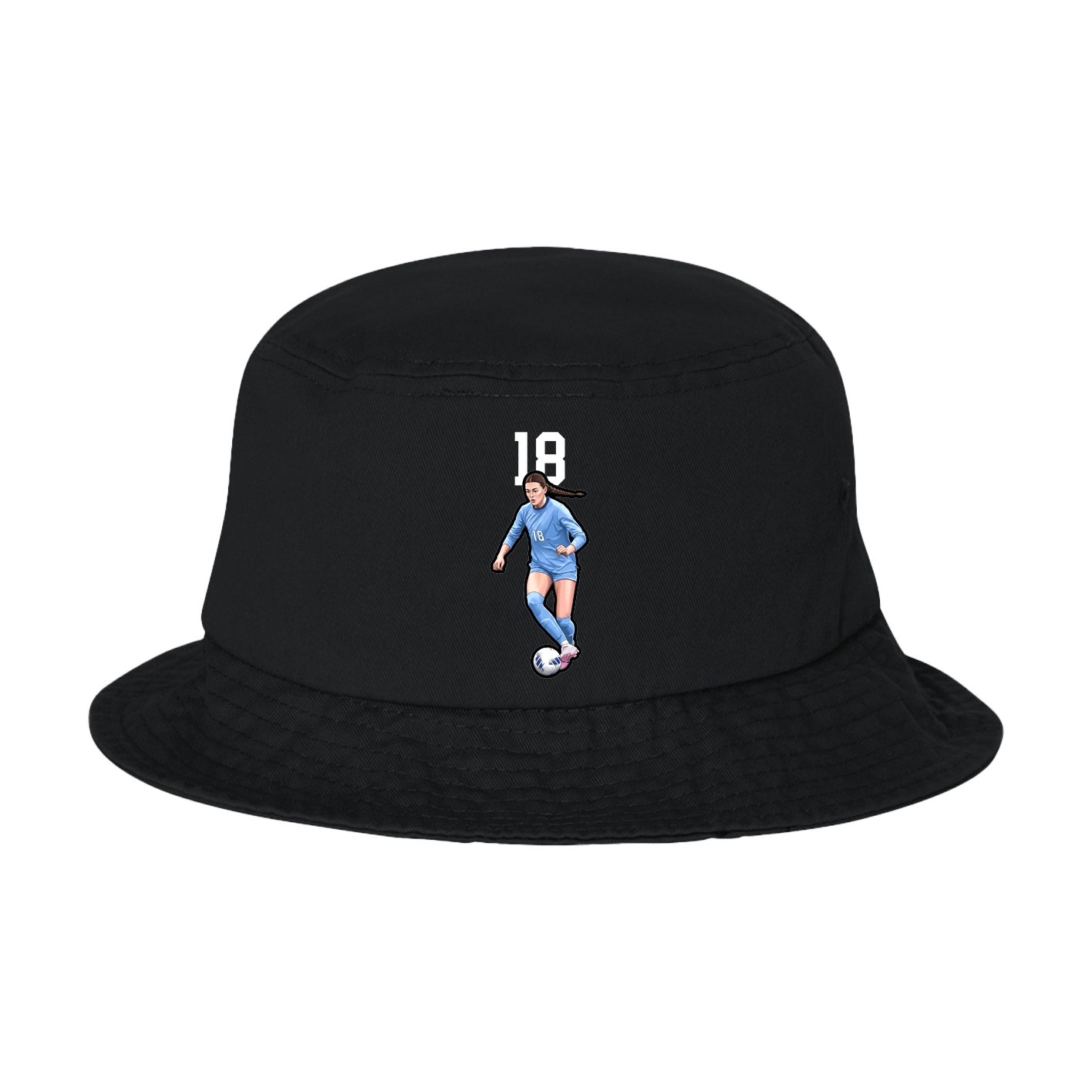 Bucket Cap — Number Top in Black