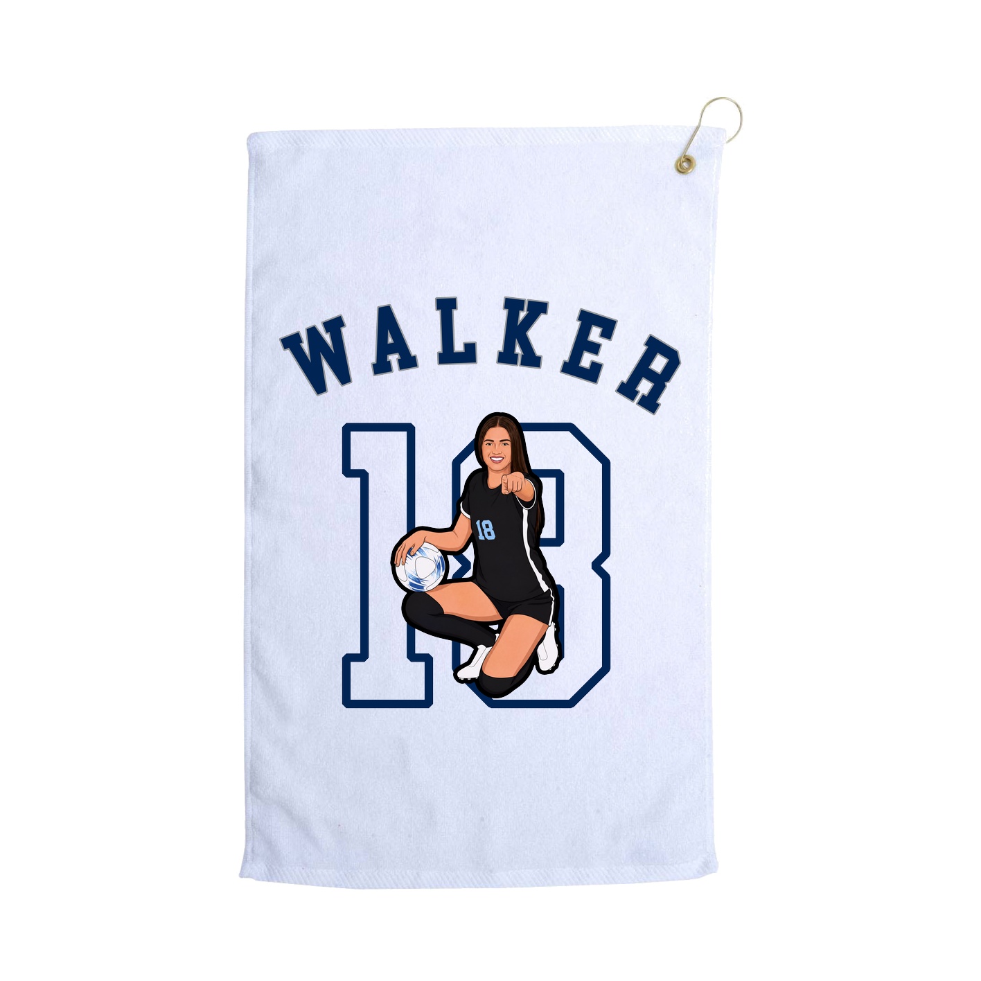Golf Towel — Shirsey Arch in White
