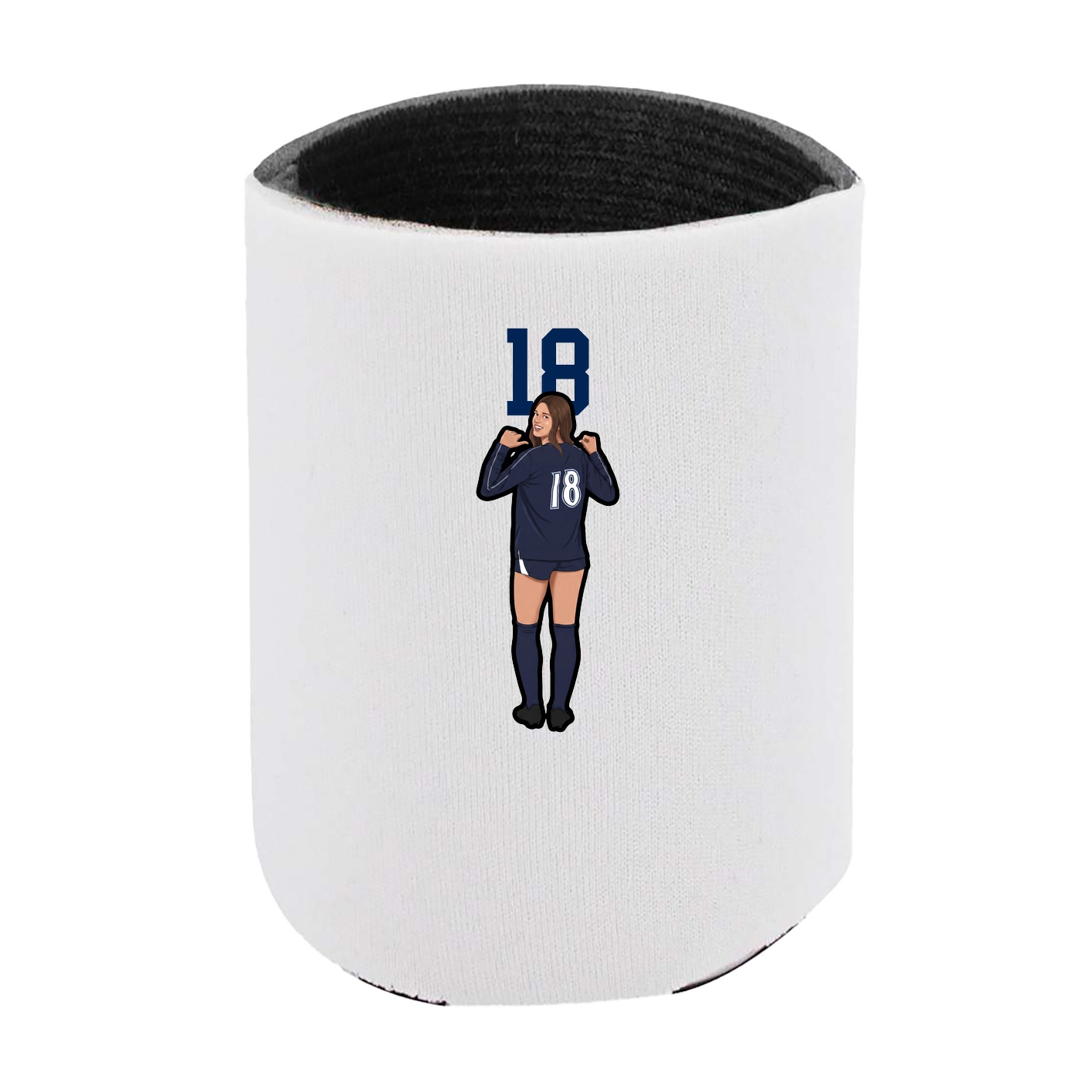 Can Holder — Number Top in White