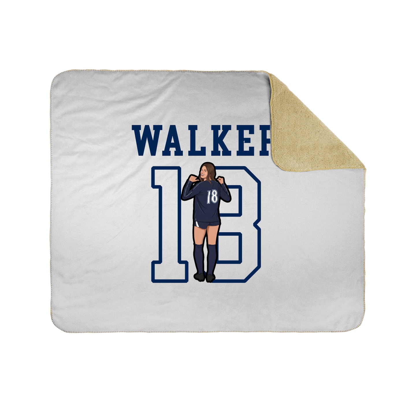 Throw Blanket — Shirsey in White