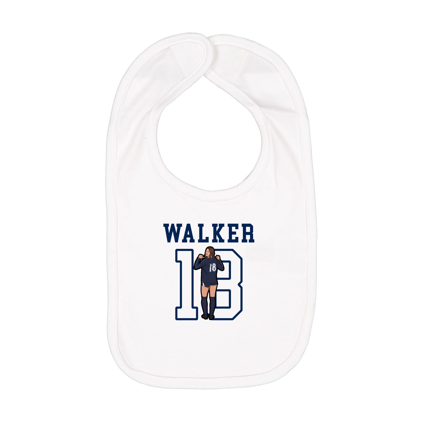 Infant Bib — Shirsey in White