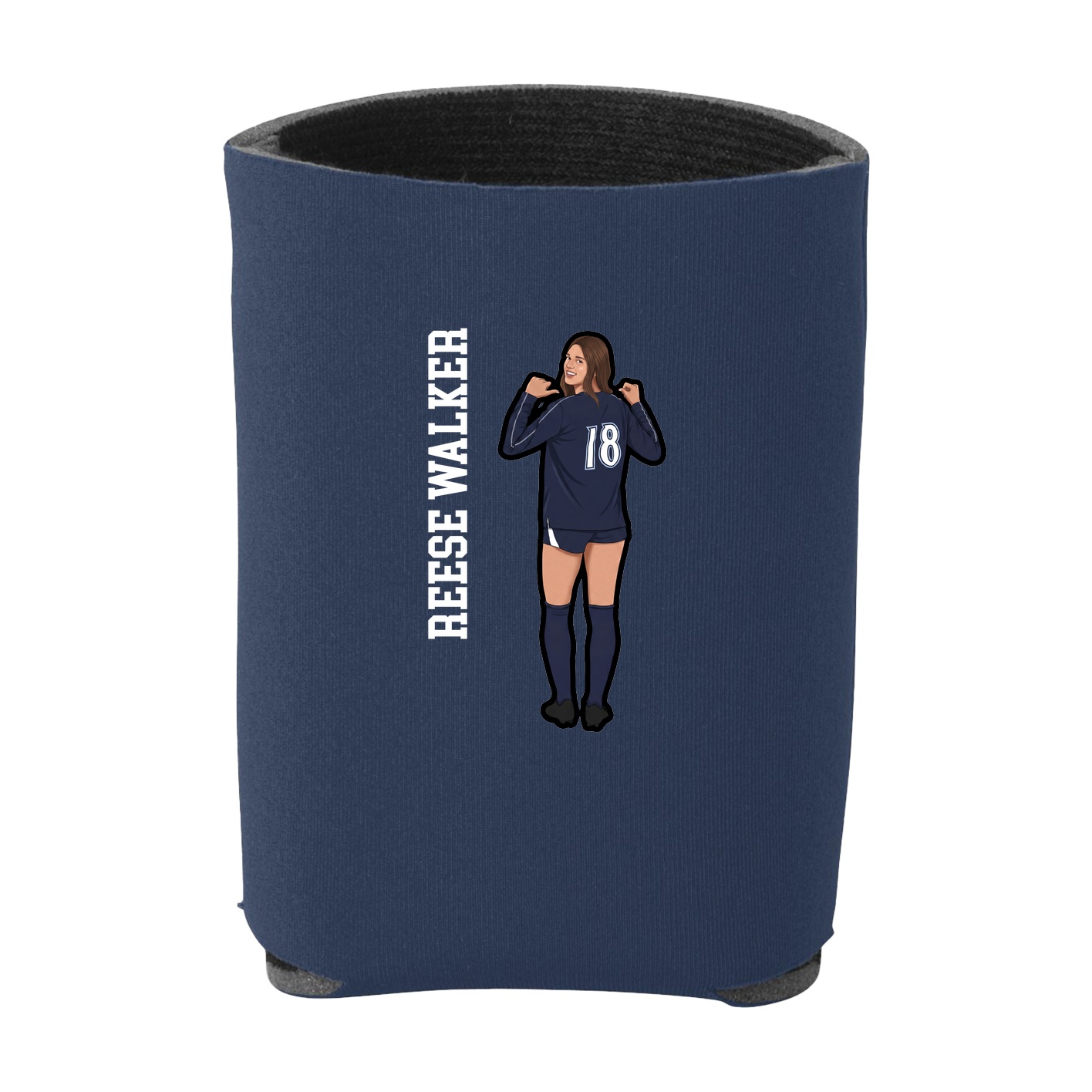 Can Holder — Name Vertical in Navy