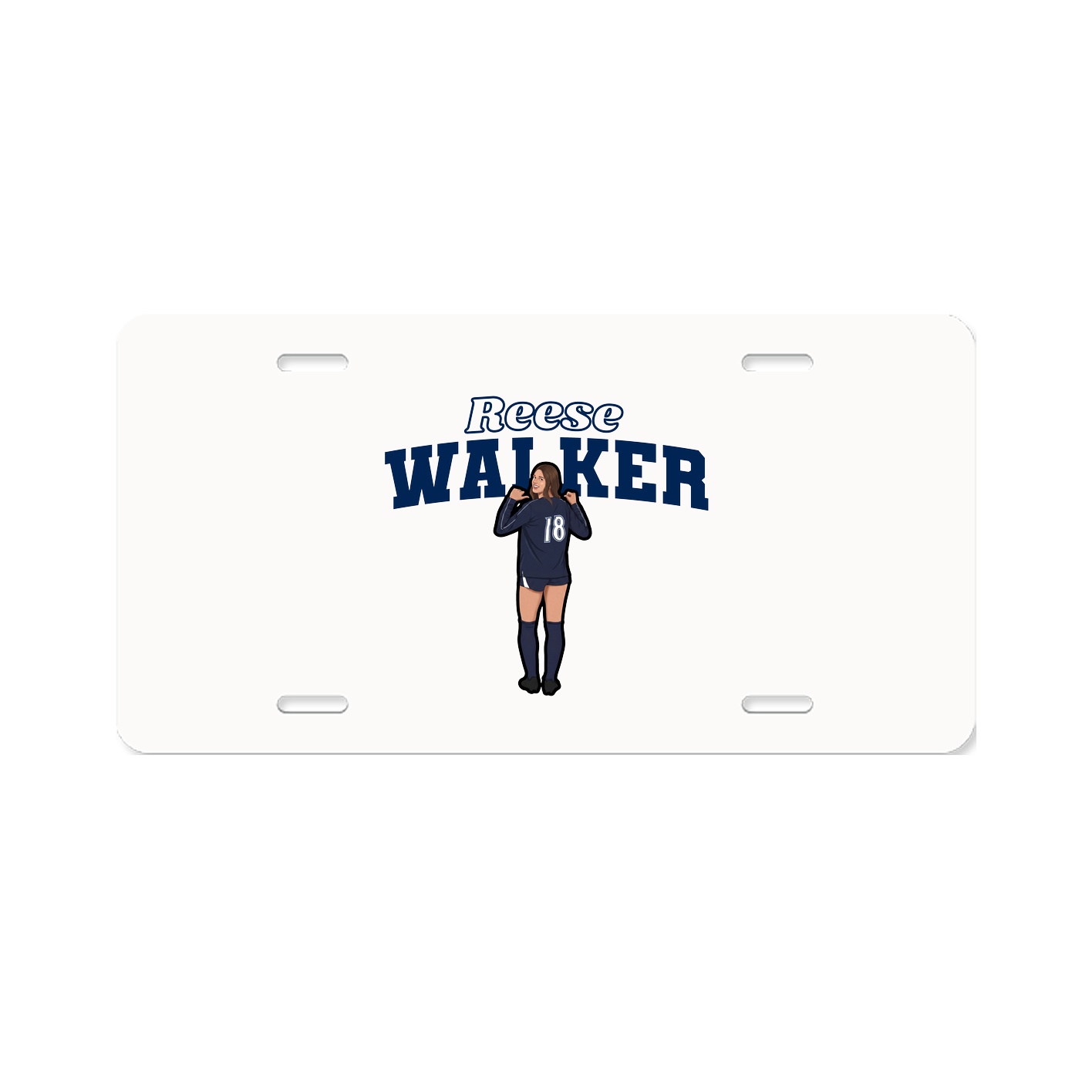 License Plate — Name Arch in Classic