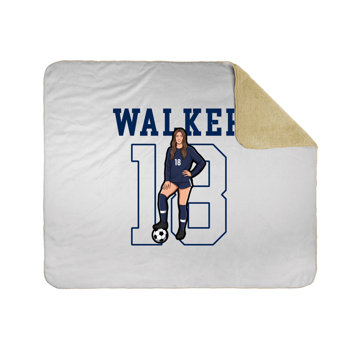 Throw Blanket — Shirsey in White