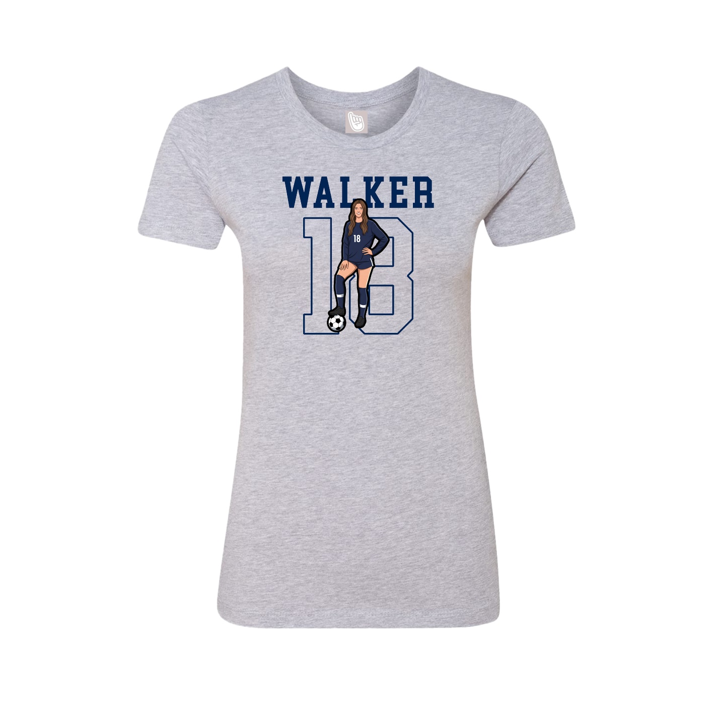 Fitted Women's Tee — Shirsey in Grey