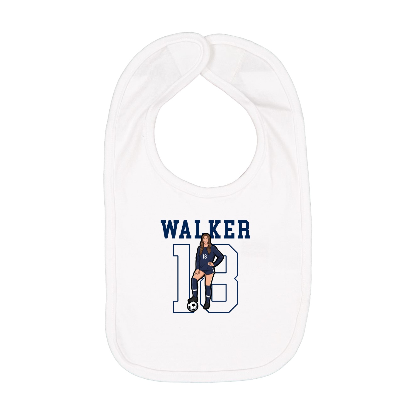 Infant Bib — Shirsey in White