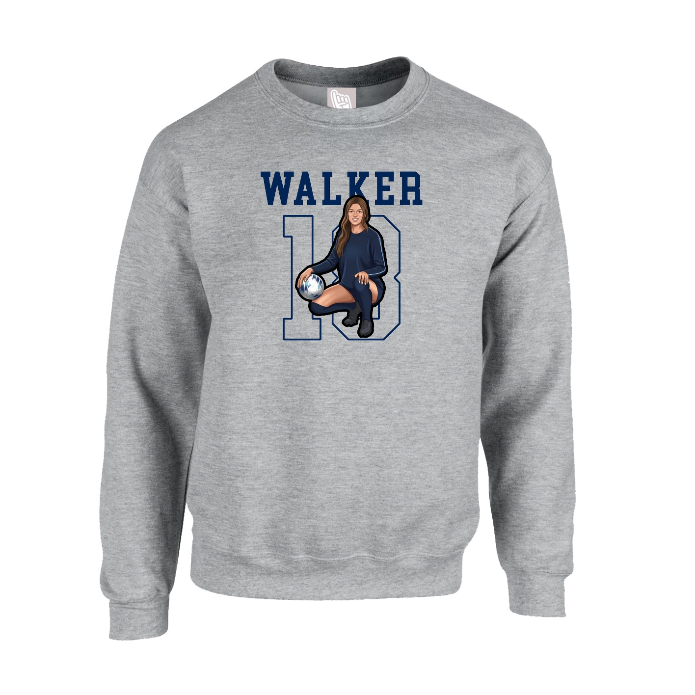 Fleece Crew — Shirsey in Grey