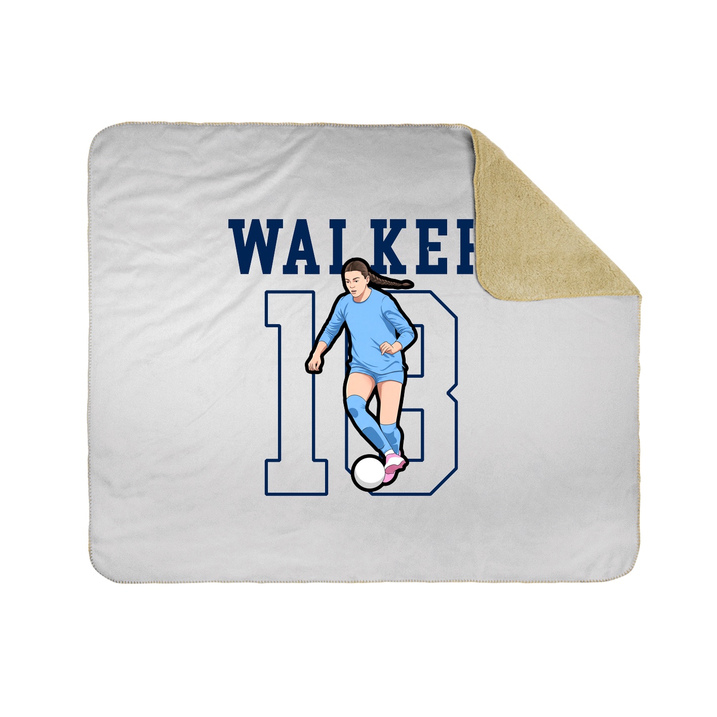 50x60 Sherpa Lined Throw Blanket