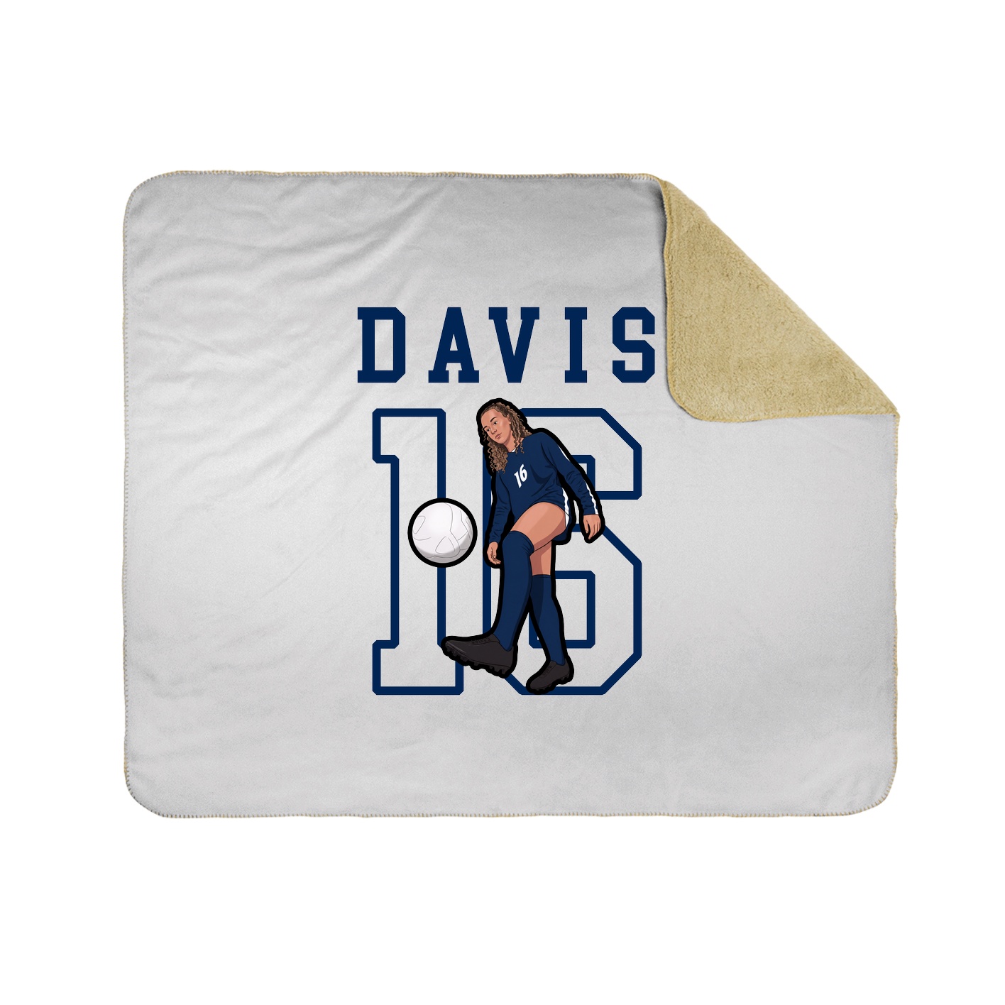 Throw Blanket — Shirsey in White