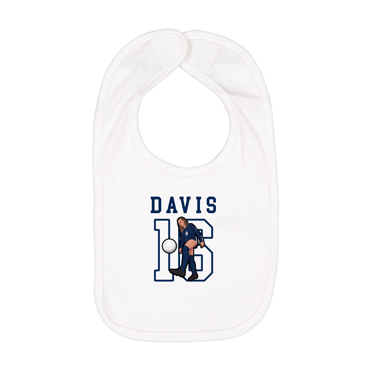 Infant Bib — Shirsey in White