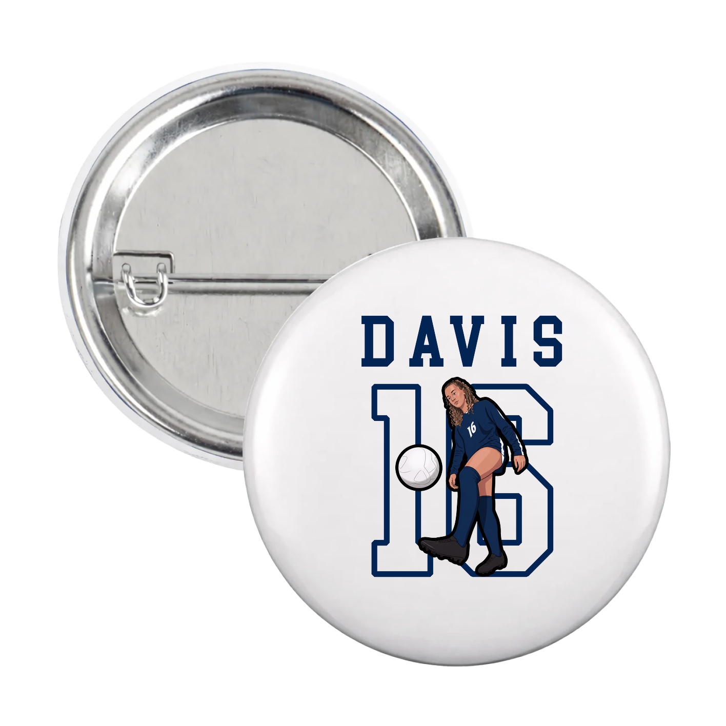 Game Day Button — Shirsey in White