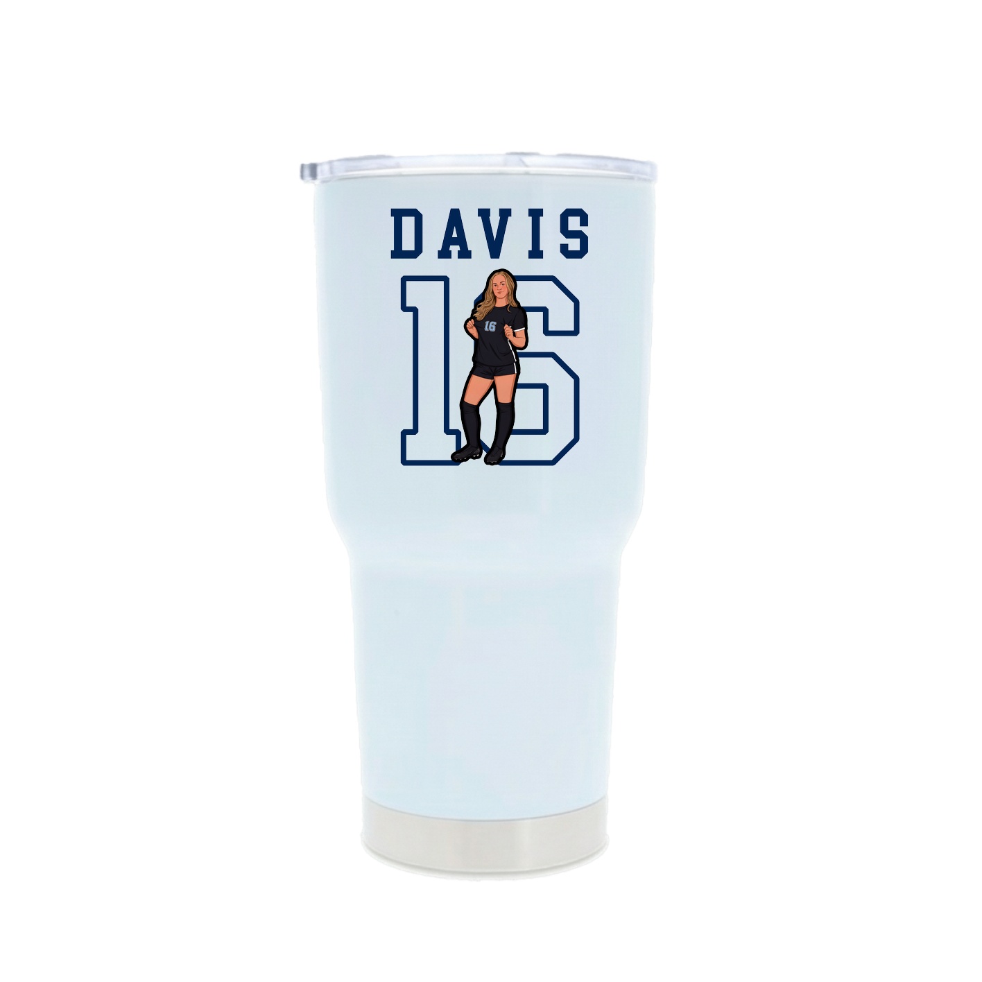 30oz Stainless Steel Tumbler — Shirsey in White